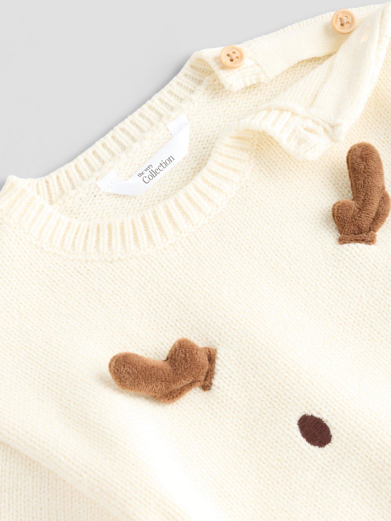Image 4 of 5 of The Very Collection Reindeer Knit Legging Set (3 months - 24 months)