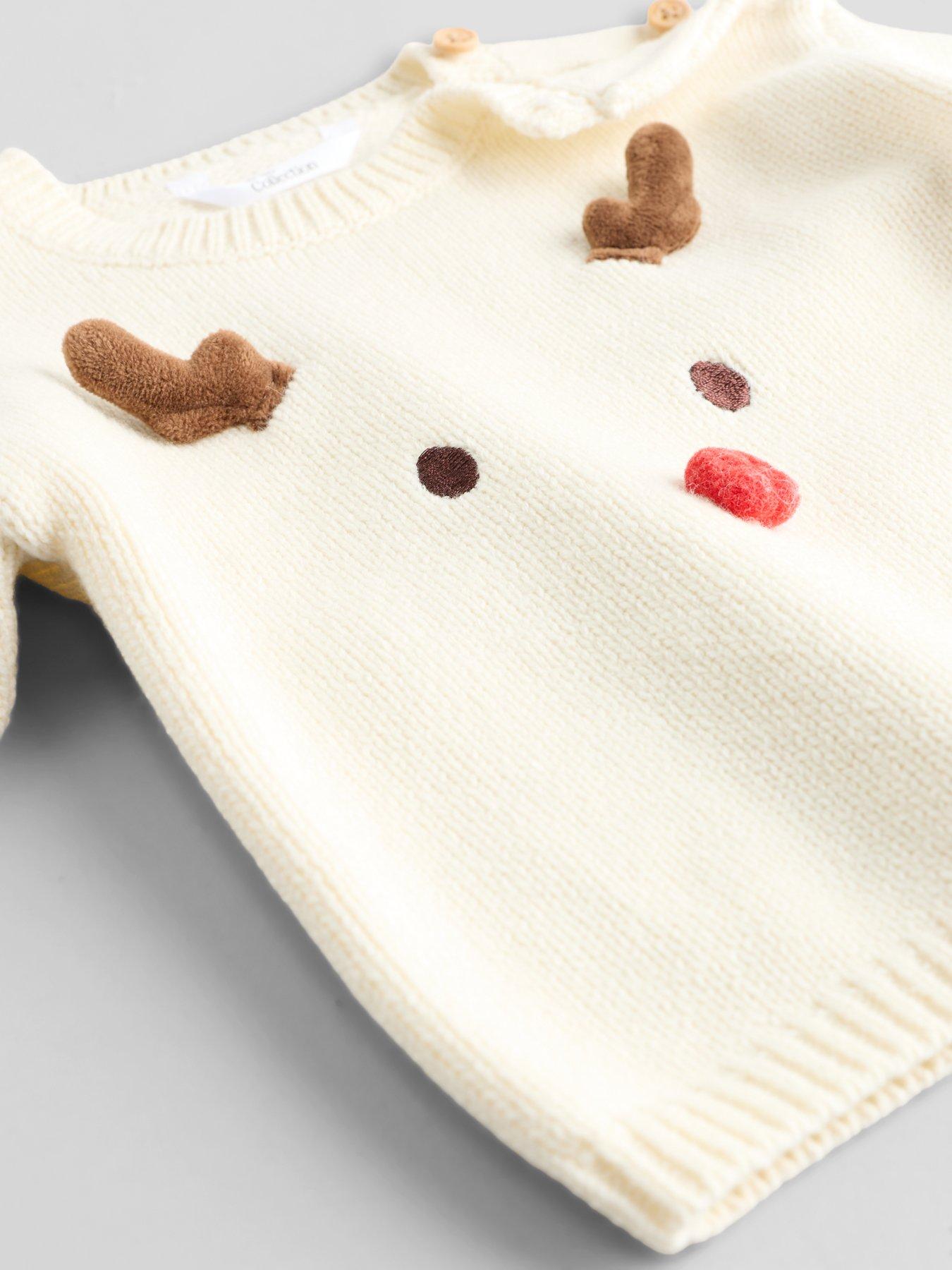 Image 5 of 5 of The Very Collection Reindeer Knit Legging Set (3 months - 24 months)