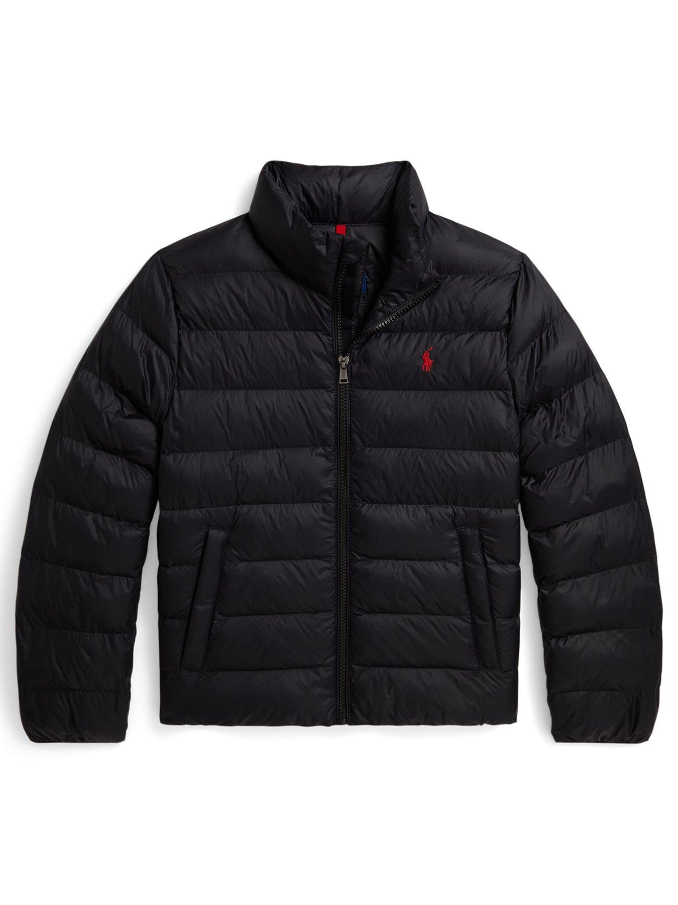 Polo Ralph Lauren Boys Padded Bomber Jacket, Black, Size Age: 8-10 Years=M