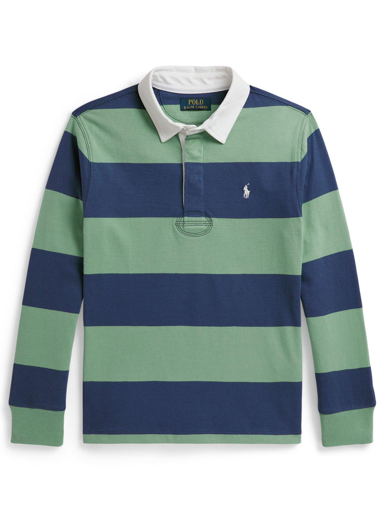 Polo Ralph Lauren Boys Long Sleeve Stripe Rugby Shirt - Multi | Very