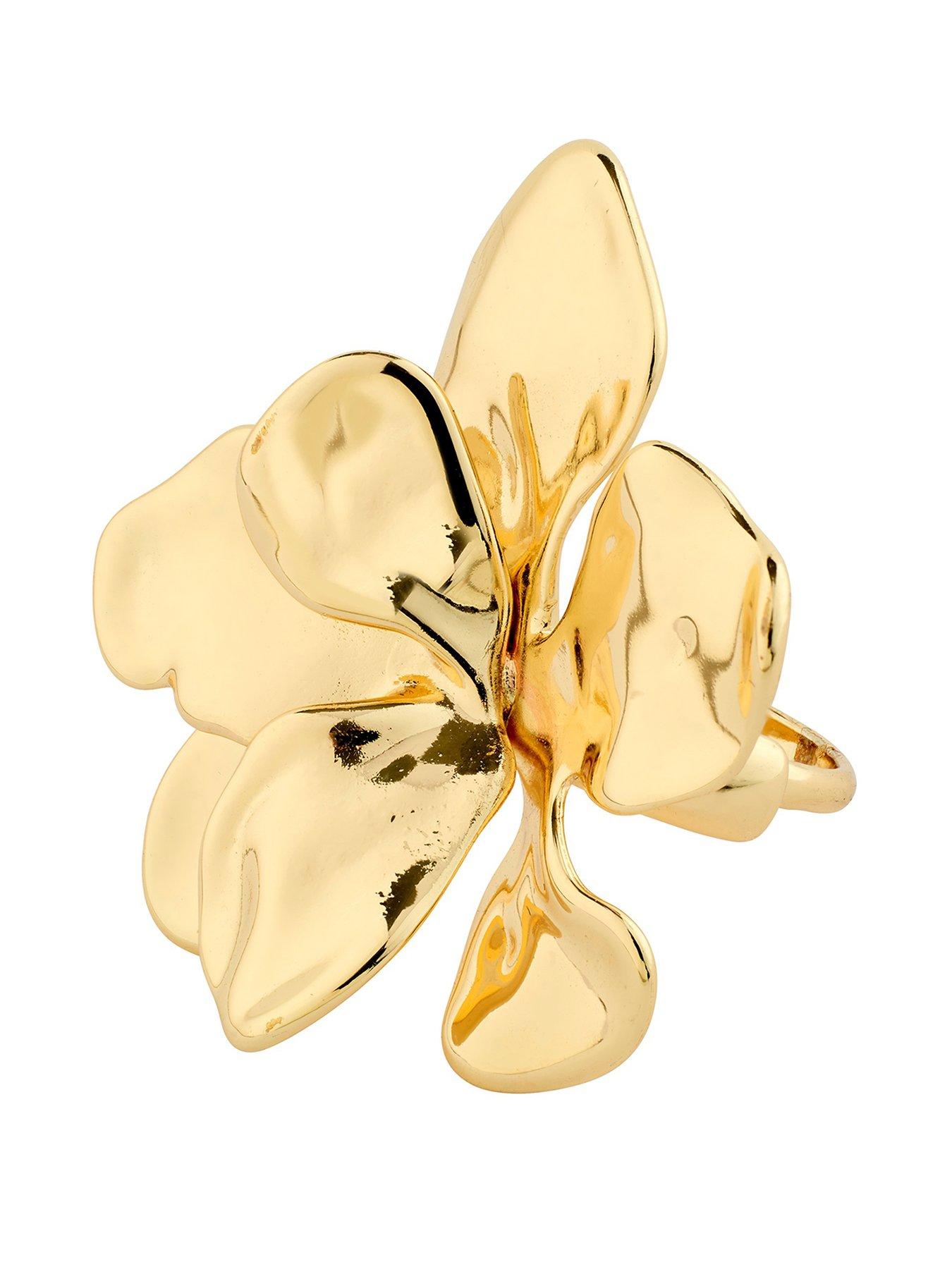 Image 1 of 4 of Pilgrim LUNITH ring gold-plated