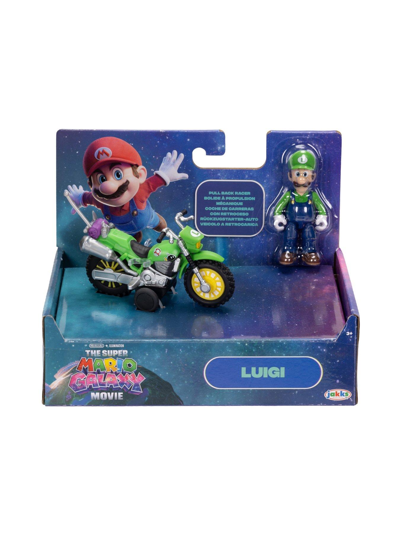 Image 2 of 6 of Super Mario Super Mario Movie 2 Luigi Figure and Vehicle