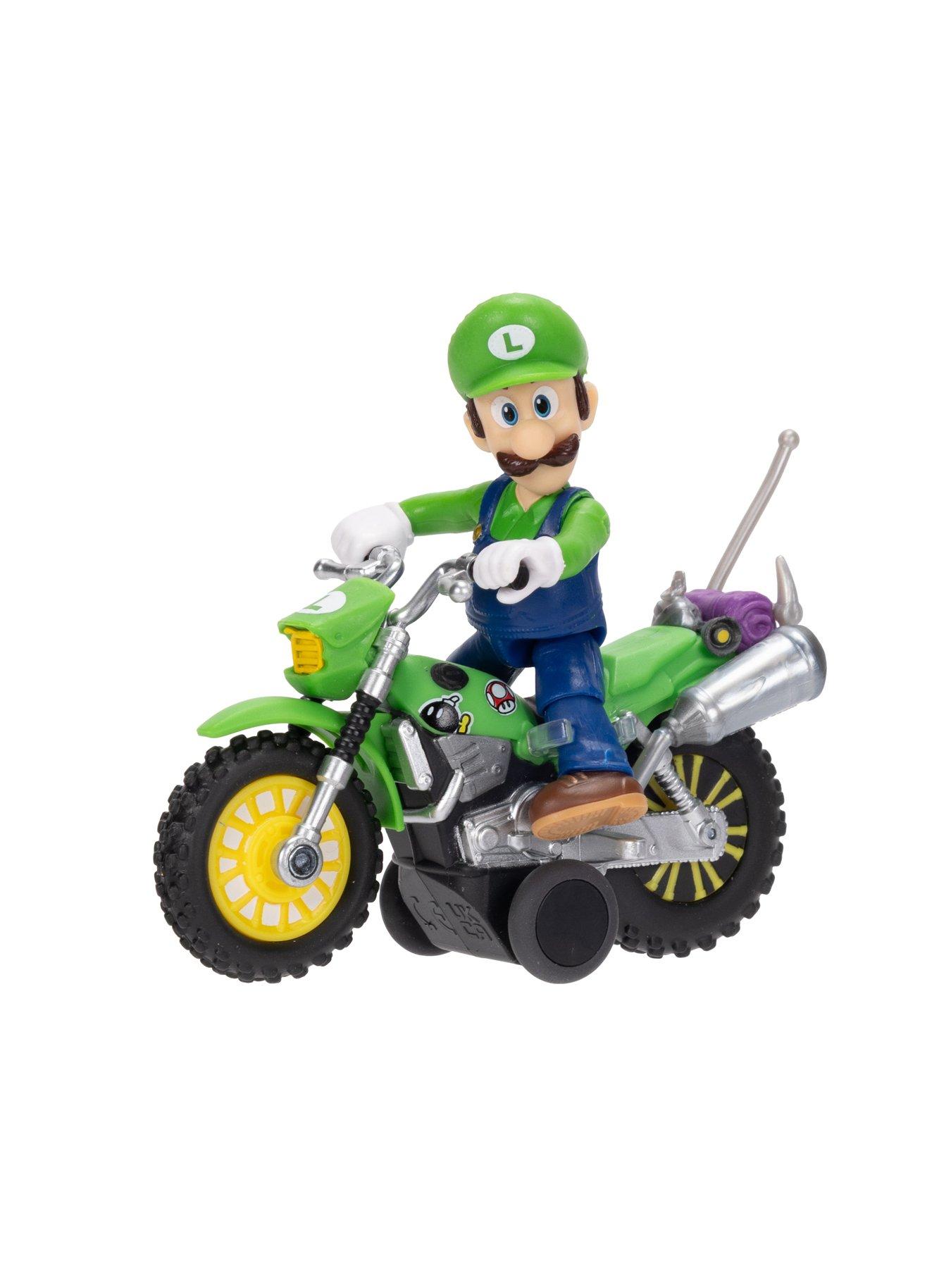 Image 3 of 6 of Super Mario Super Mario Movie 2 Luigi Figure and Vehicle