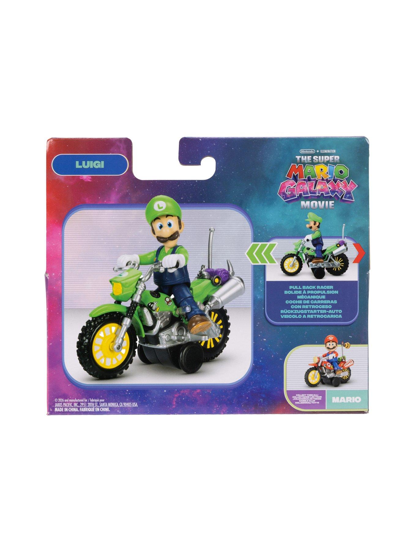 Image 4 of 6 of Super Mario Super Mario Movie 2 Luigi Figure and Vehicle