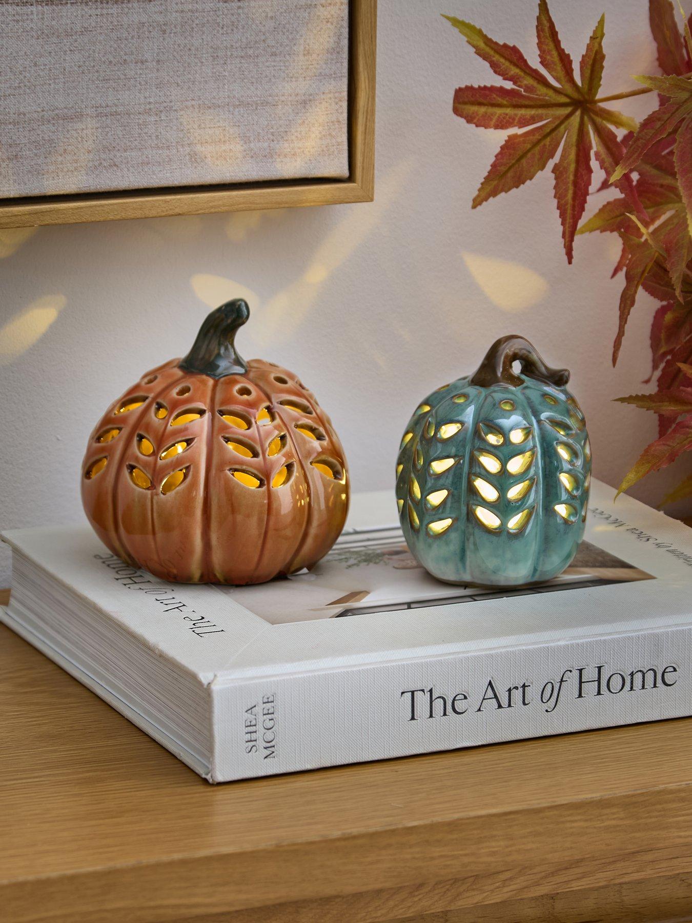 Heaven Sends Green/orange Led Ceramic Squash Set2