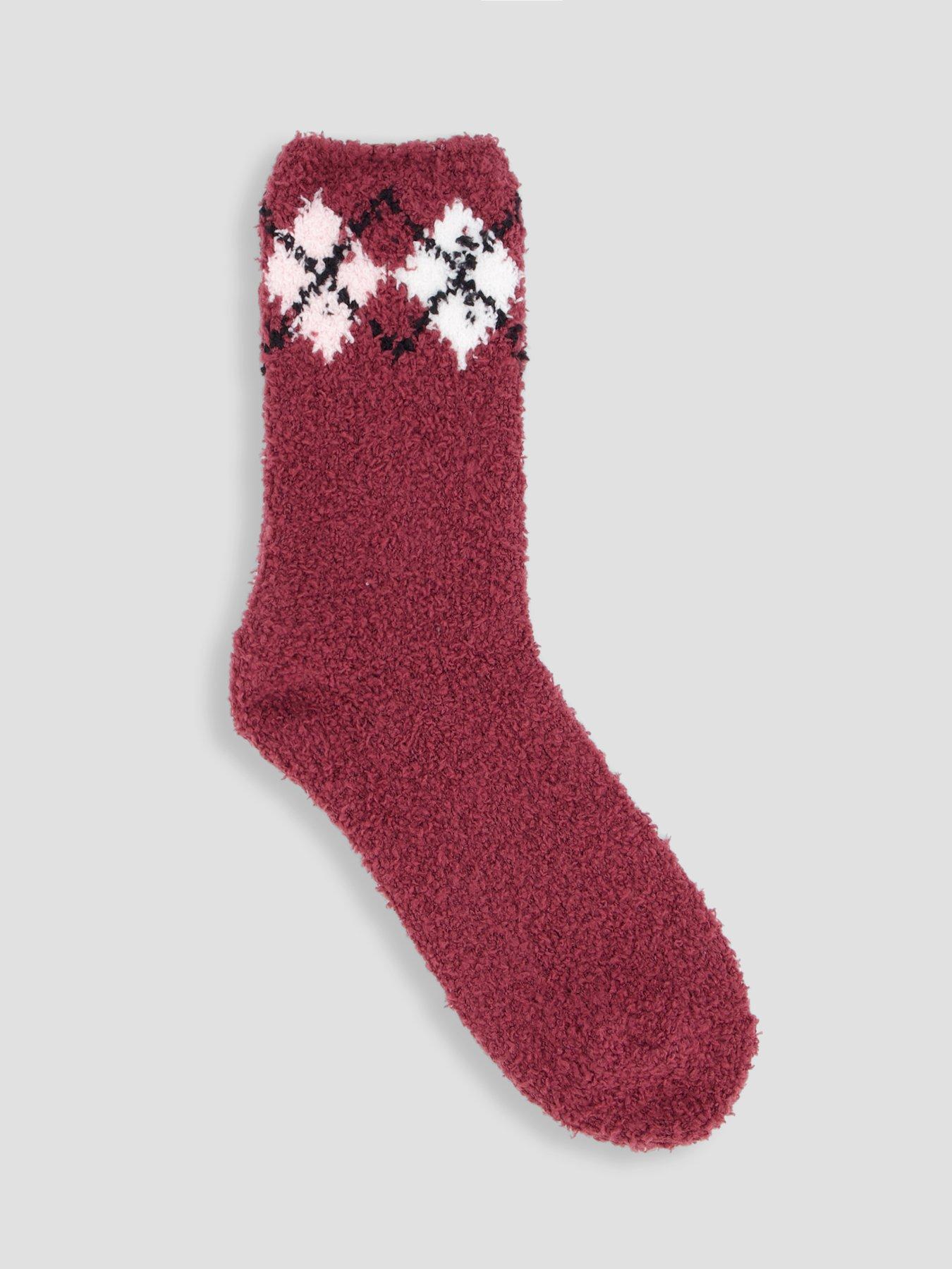 Image 2 of 6 of The Very Collection 2 Pack Cosy Argyle Socks