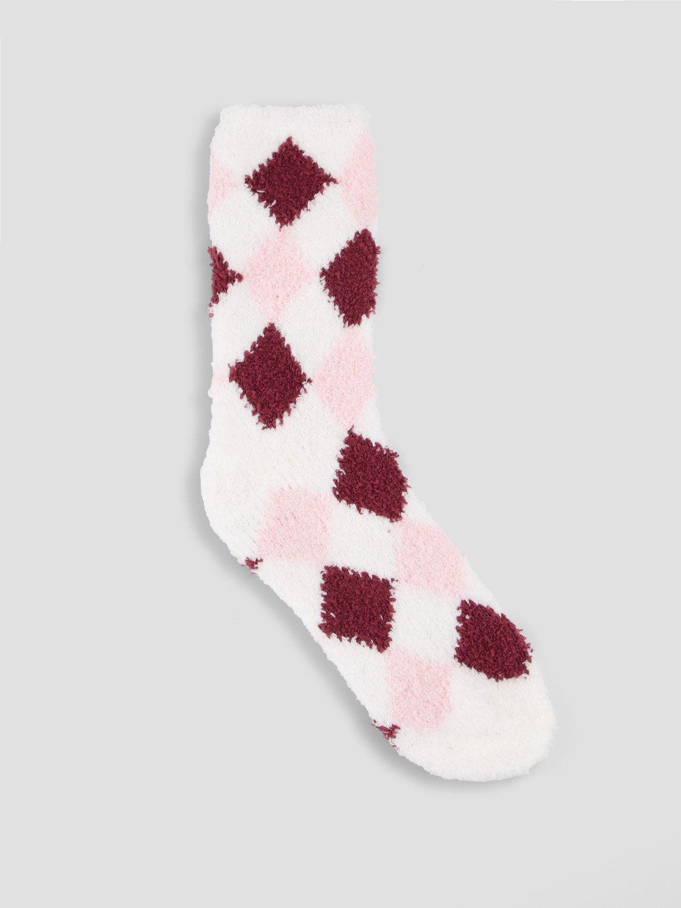 Image 3 of 6 of The Very Collection 2 Pack Cosy Argyle Socks