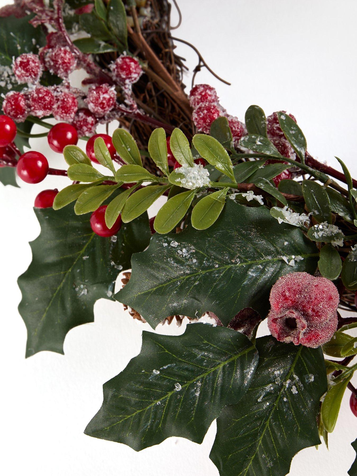 Image 7 of 7 of Heaven Sends Holly Berry Christmas&nbsp;Wreath