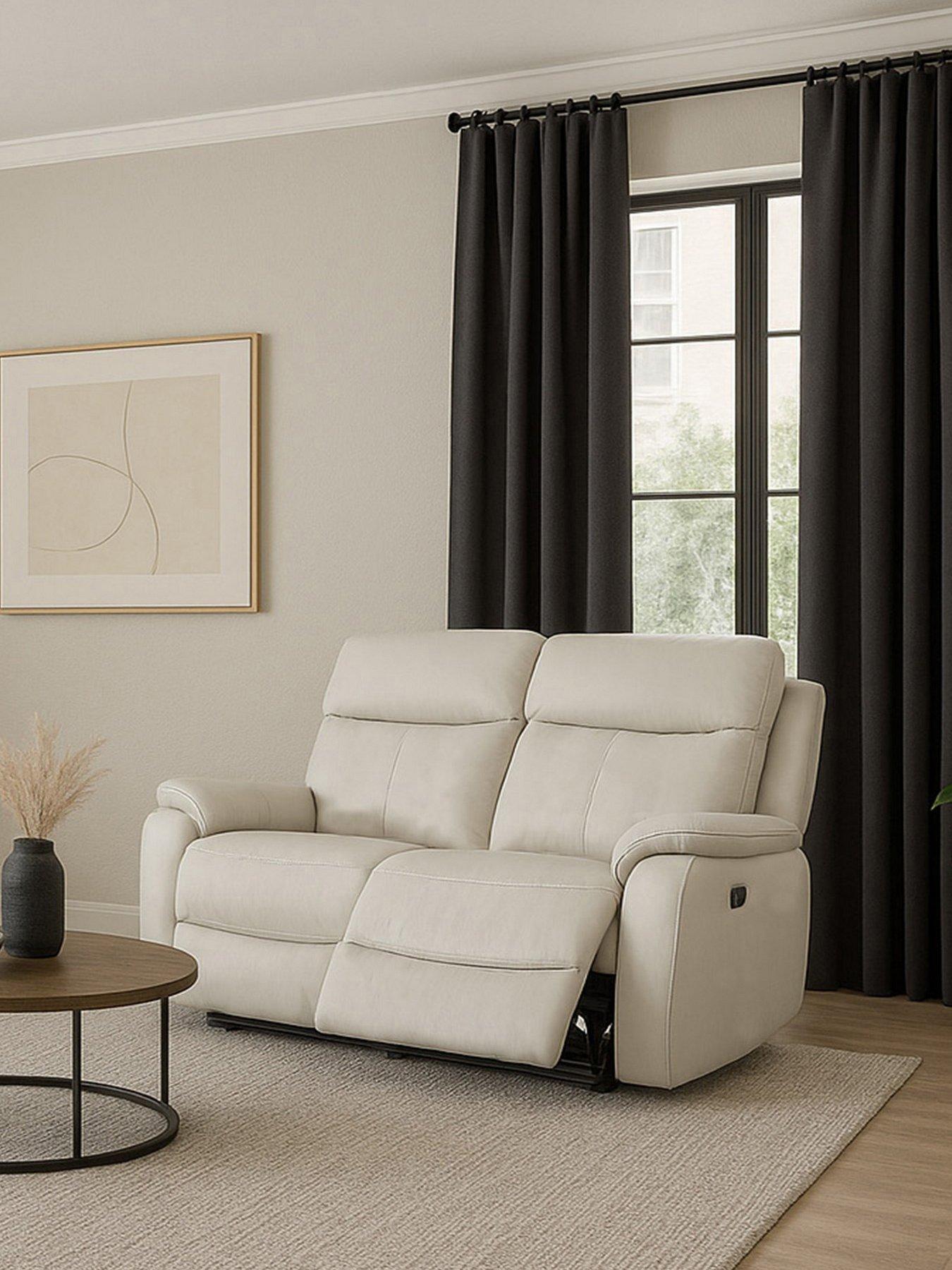 Aspire Furniture Unisex Black Kingsmere 2 Seater Power Recliner Sofa - Image 5