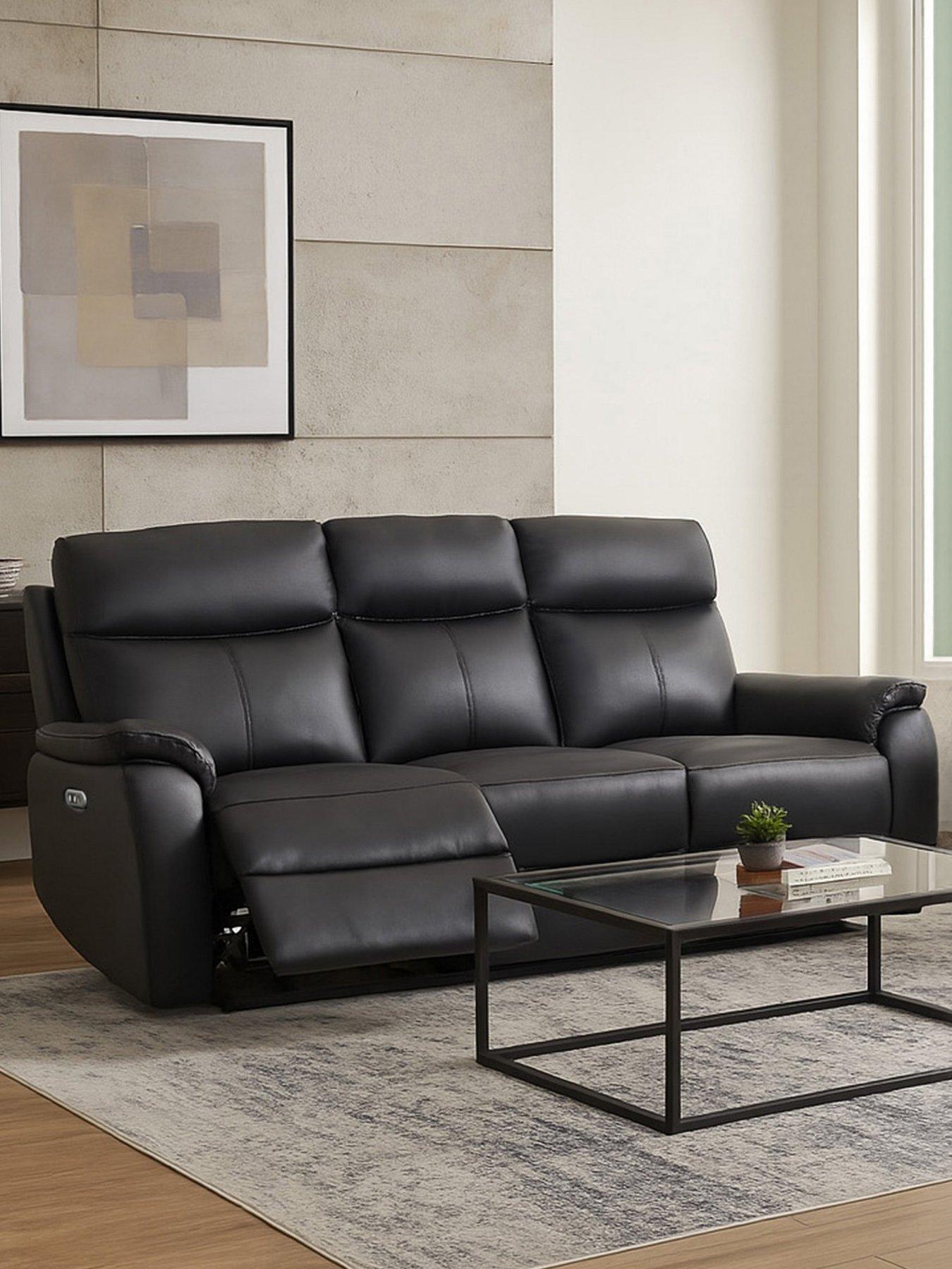 Aspire: Kingsmere Leather Power Recliner - 3 Seater