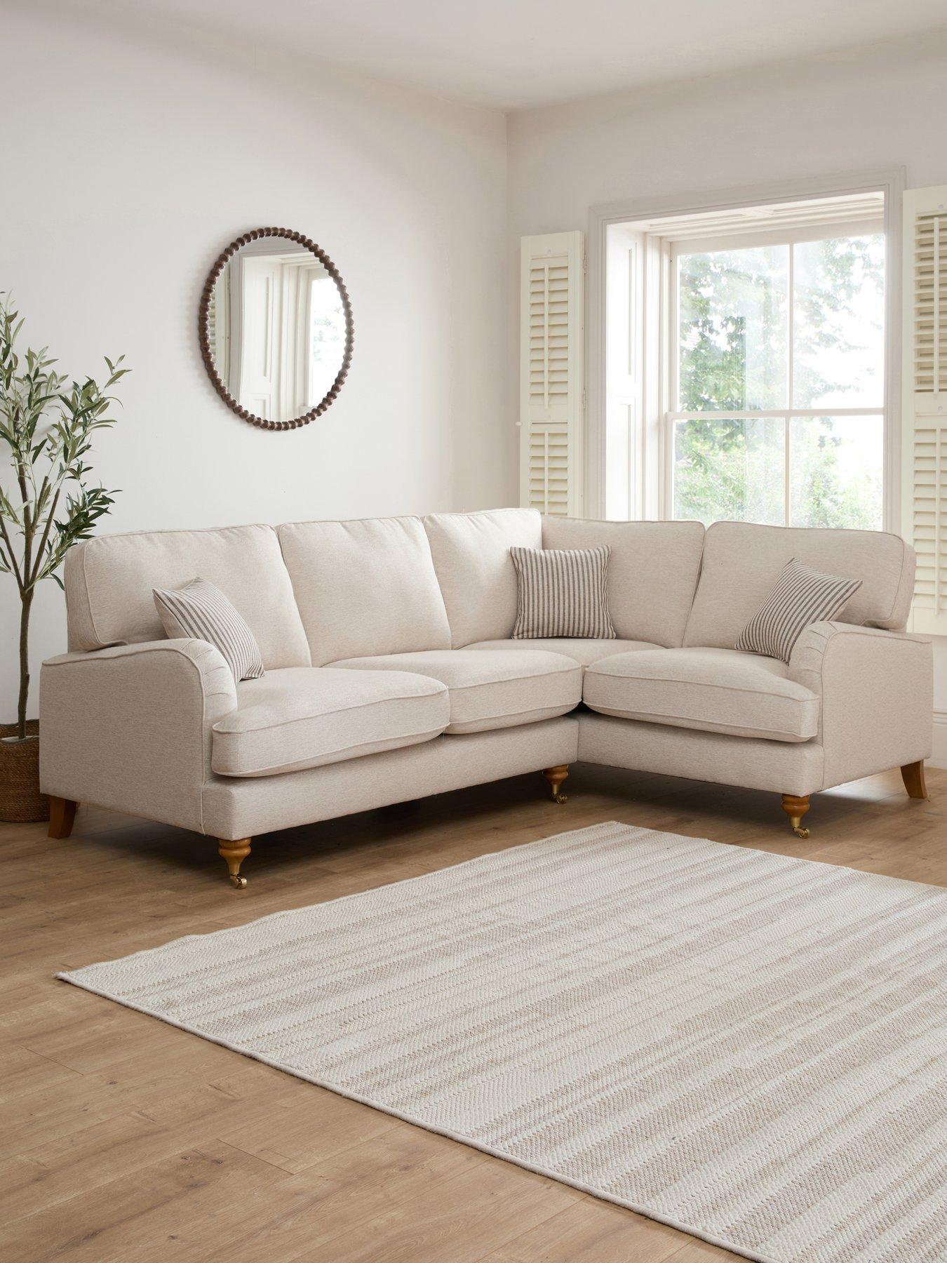 The Very Collection Bay Plain Right Hand Double Arm Corner Group Sofa - Made to Order in the UK
