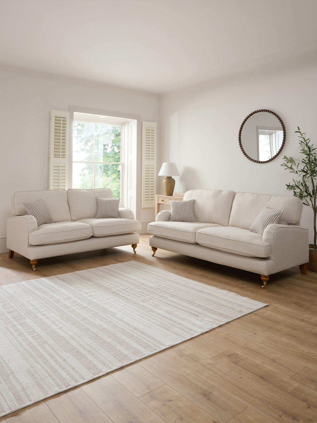 The Very Collection Bay Plain 3 Seater + 2 Seater Sofa Set (Buy  &  SAVE!) - Made to Order in the UK