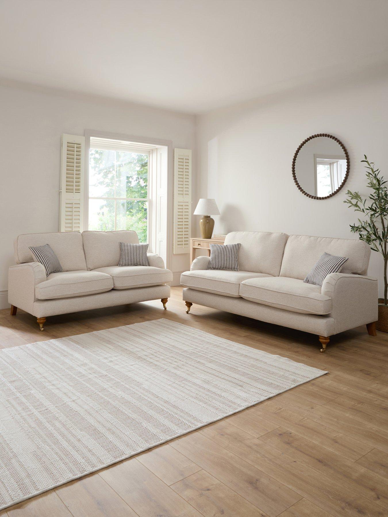 The Very Collection Bay Plain 3 Seater + 2 Seater Sofa Set (Buy  &  SAVE!)