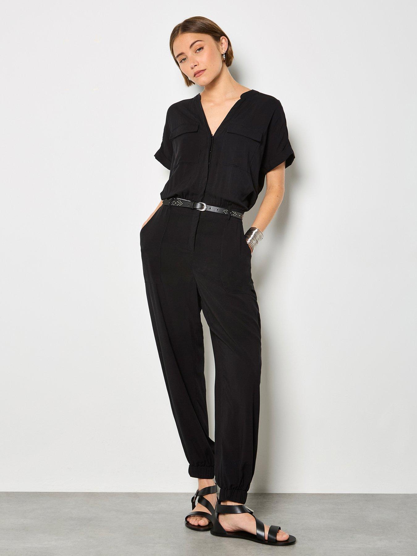 Image 1 of 4 of Apricot Apricot Fluid Soft Utility Jumpsuit