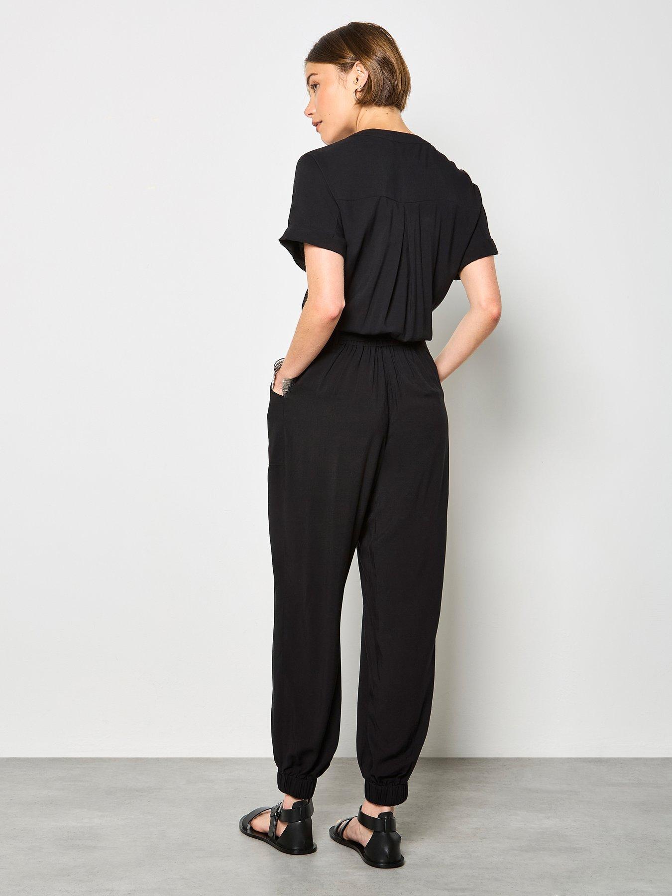 Image 2 of 4 of Apricot Apricot Fluid Soft Utility Jumpsuit
