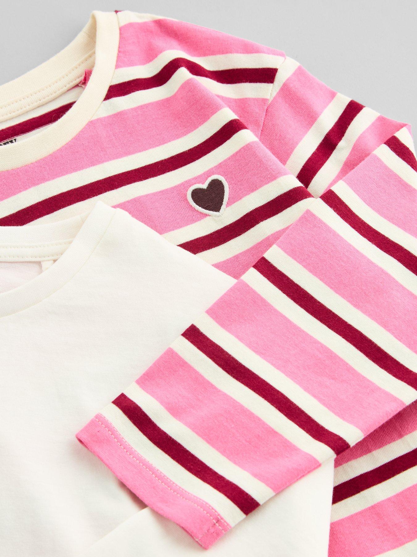 Image 5 of 5 of The Very Collection Girls Cotton Rich 2 Pack Long Sleeve Tshirts (9 months - 7 years) - Multi