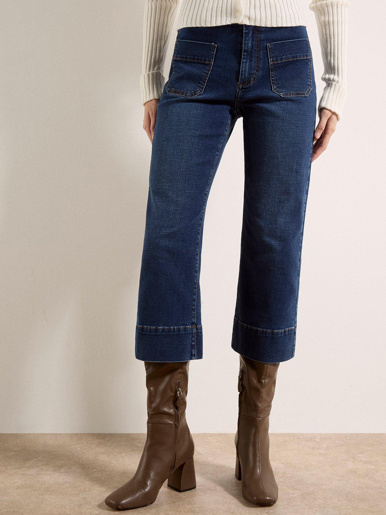 Apricot Apricot Ani Cropped Pocket Front Jean