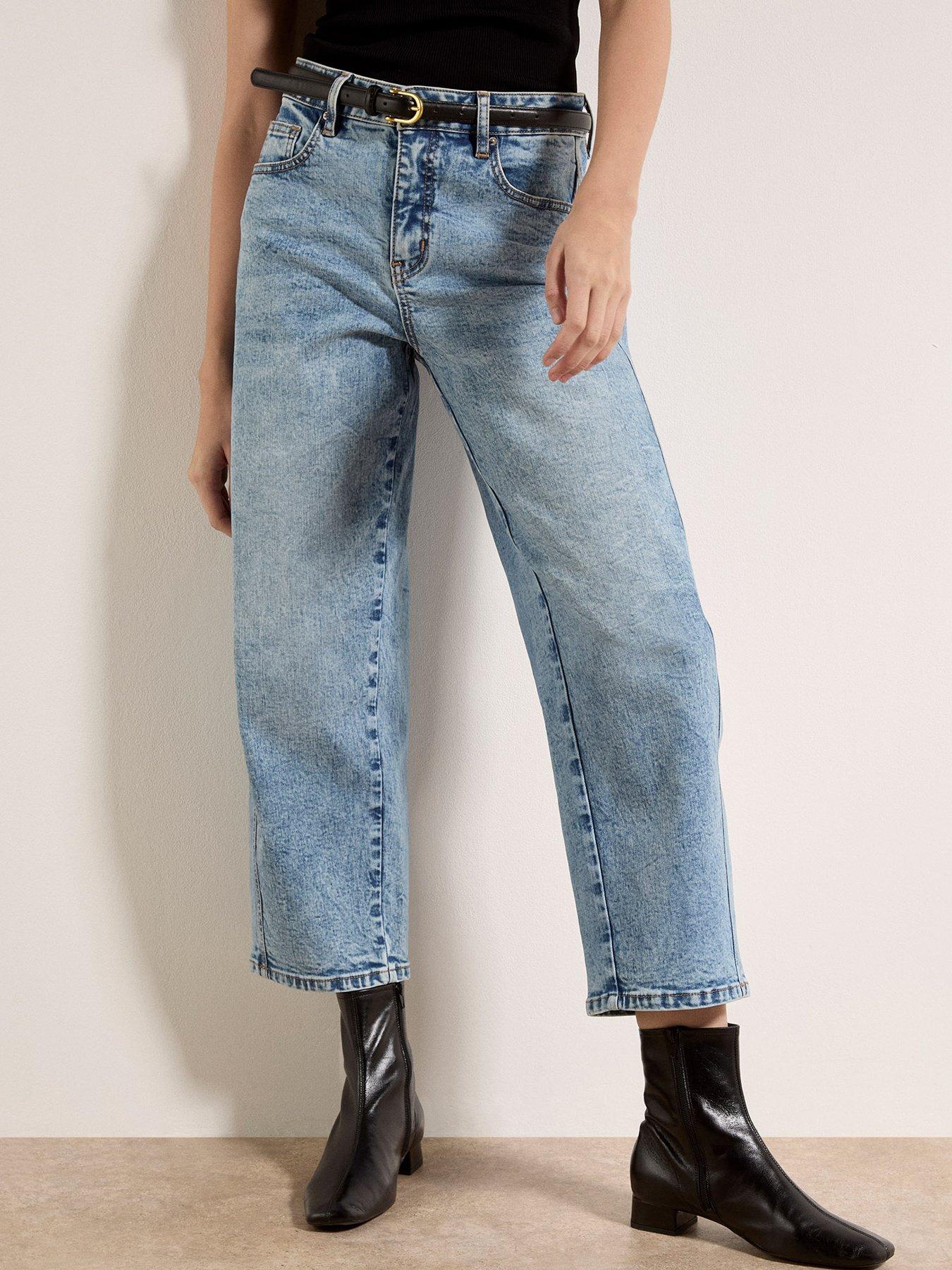 Apricot Mei Barrel Jeans - Blue