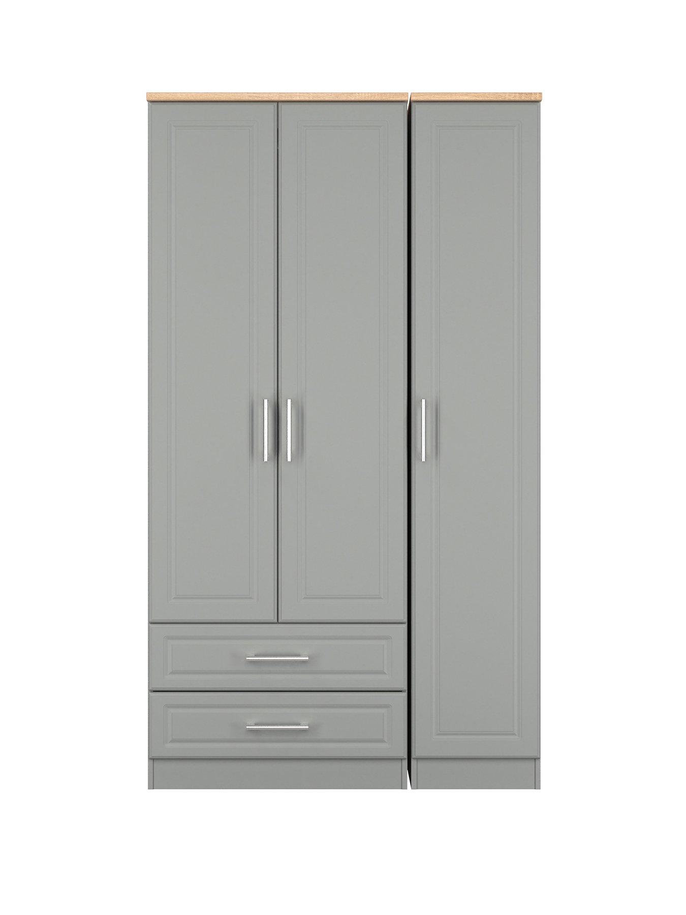 Image 2 of 7 of SWIFT Regent 3 Door 2 Drawer Wardrobe Ready Assembled