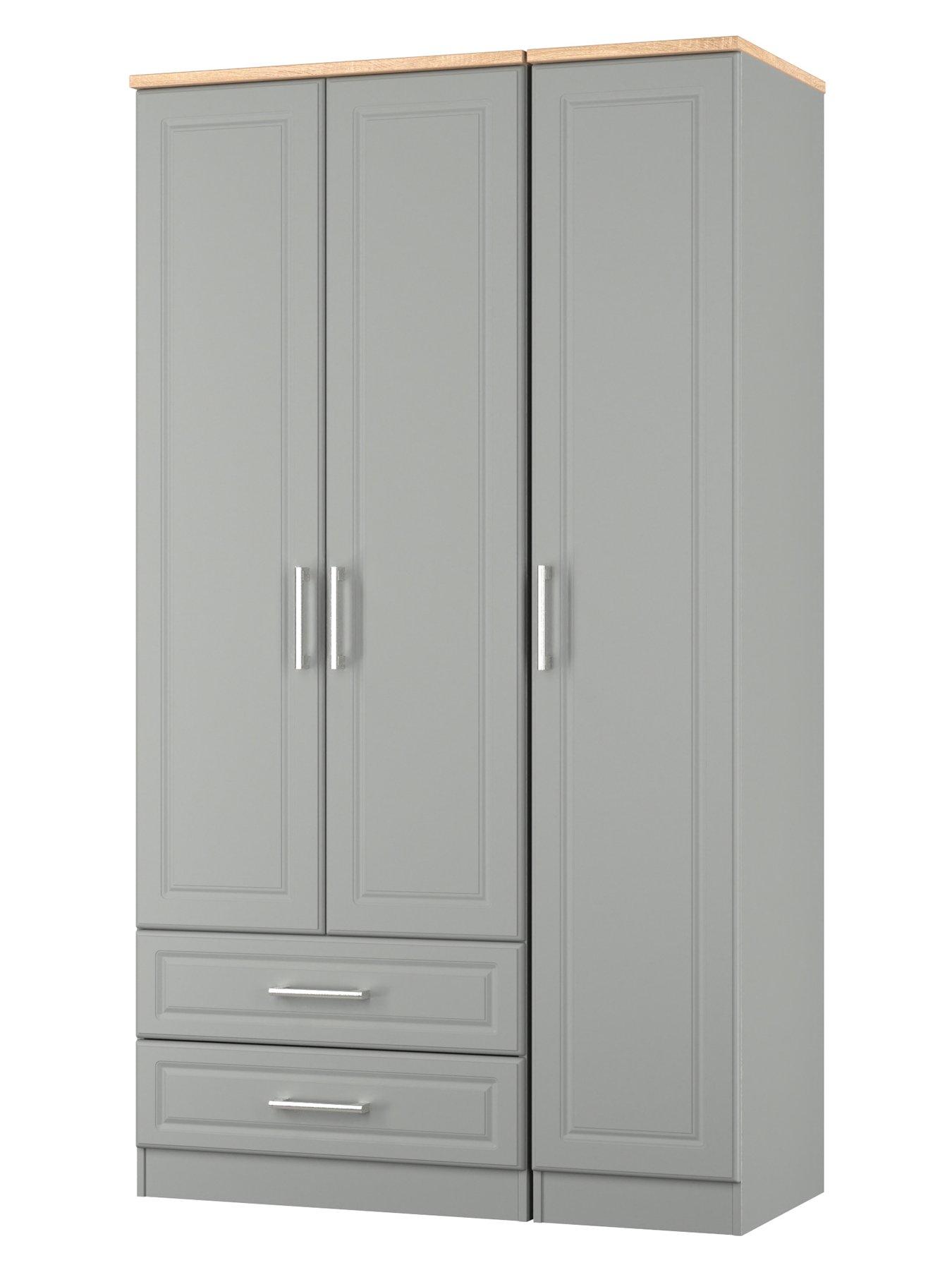 Image 3 of 7 of SWIFT Regent 3 Door 2 Drawer Wardrobe Ready Assembled