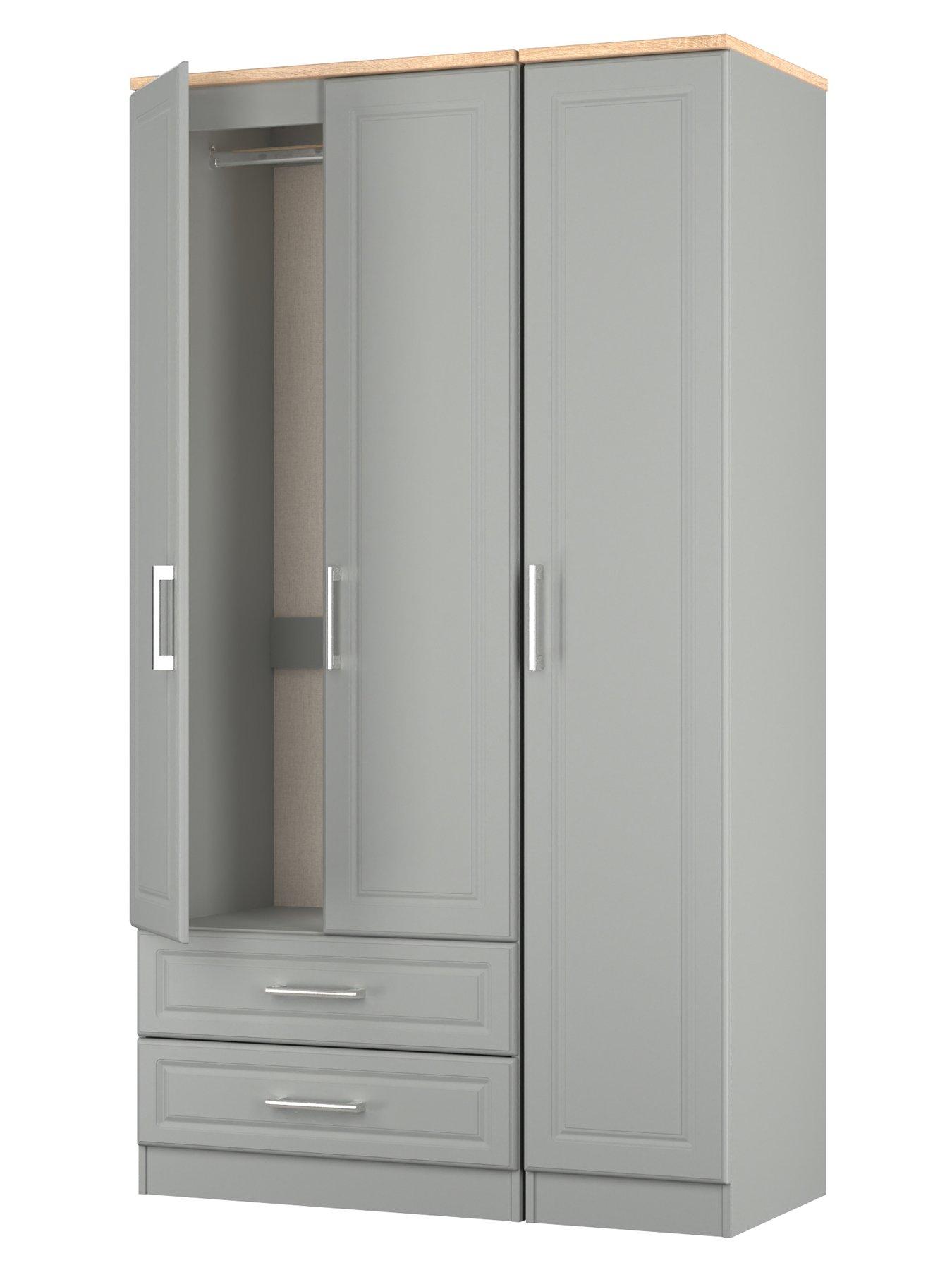 Image 4 of 7 of SWIFT Regent 3 Door 2 Drawer Wardrobe Ready Assembled