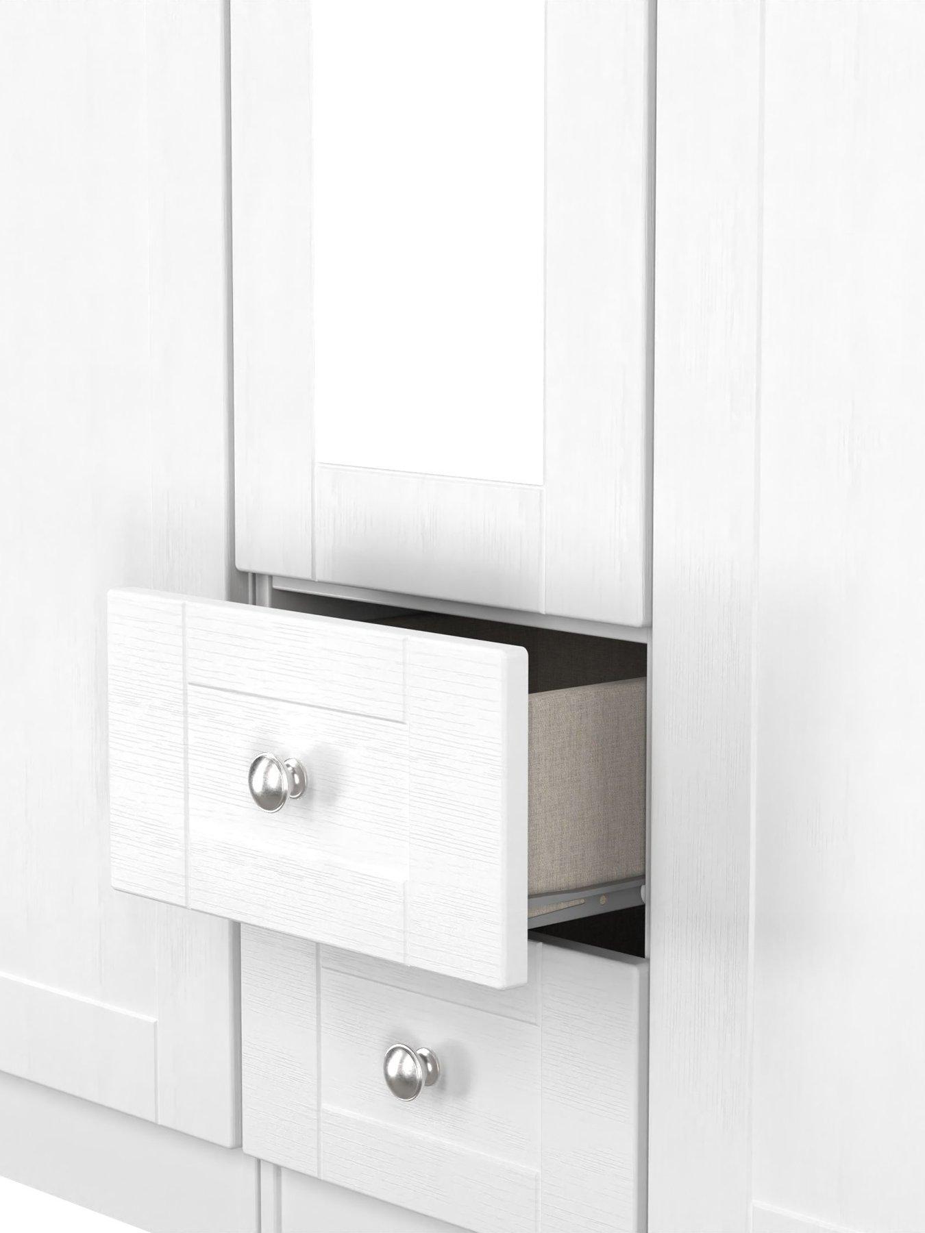 Image 6 of 7 of SWIFT Sydney 5 Door 1 Drawer Mirrored Wardrobe Ready Assembled