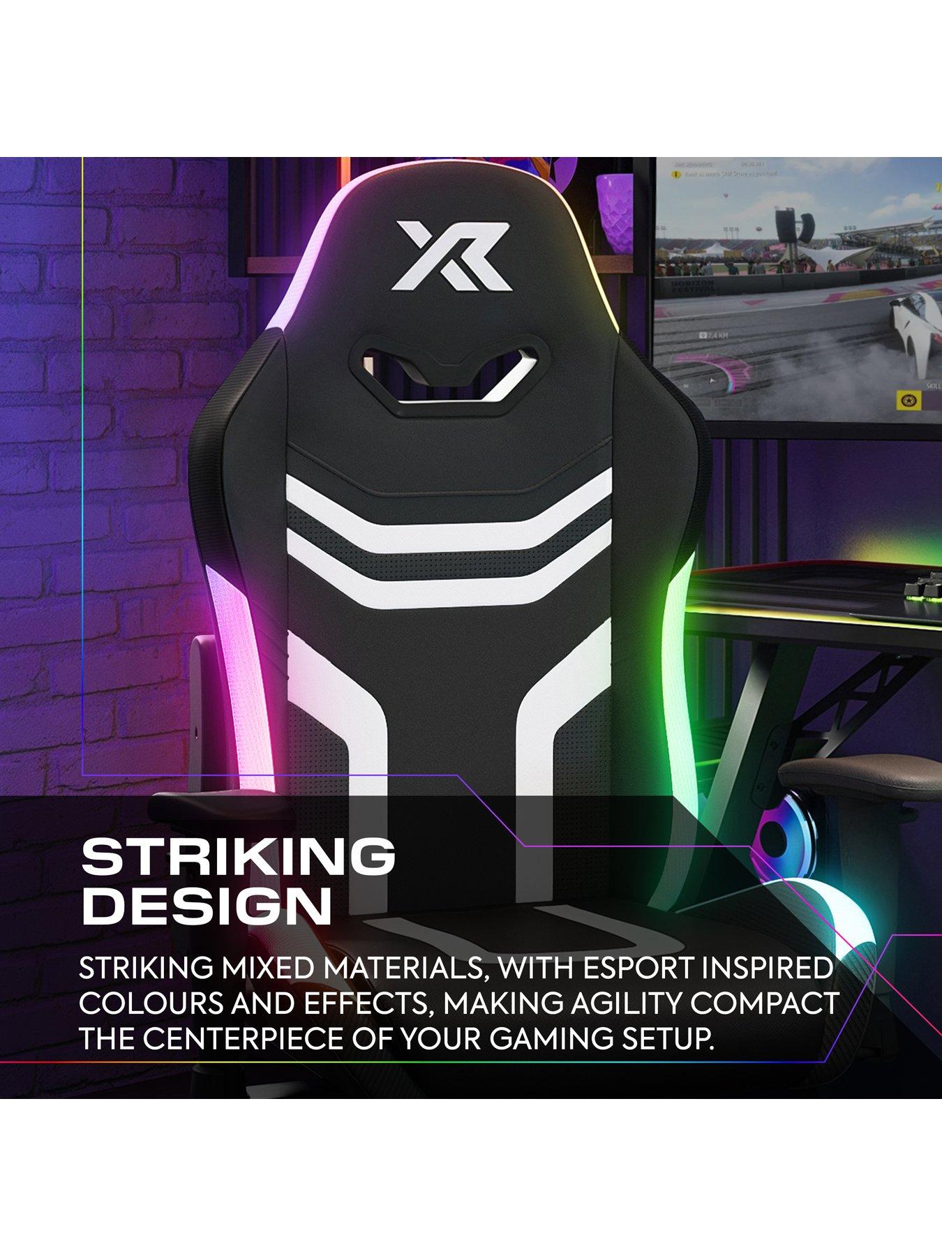 X Rocker Agility Compact RGB Office Gaming Chair with App Control LED ...