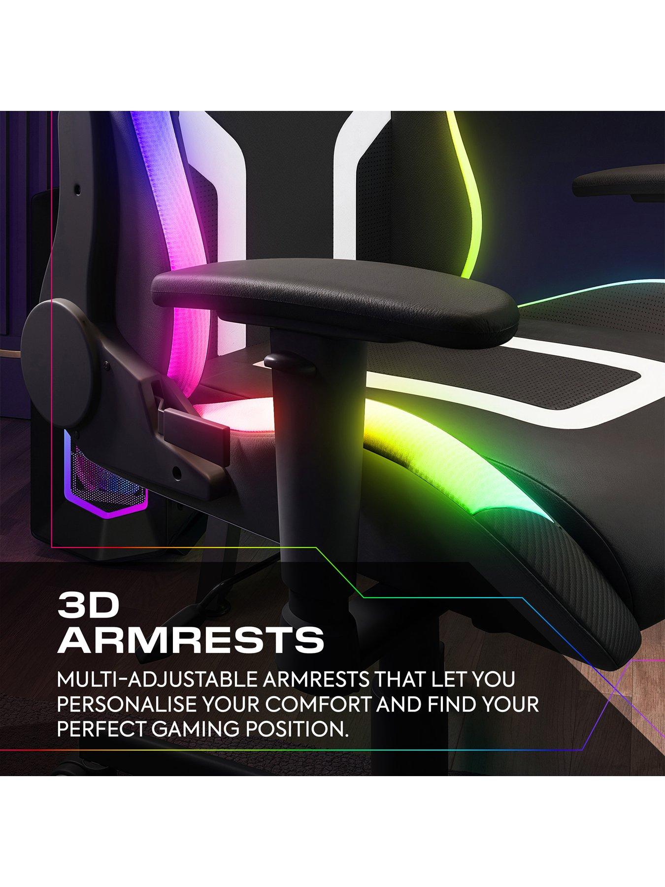 X Rocker Agility Compact RGB Office Gaming Chair with App Control LED ...