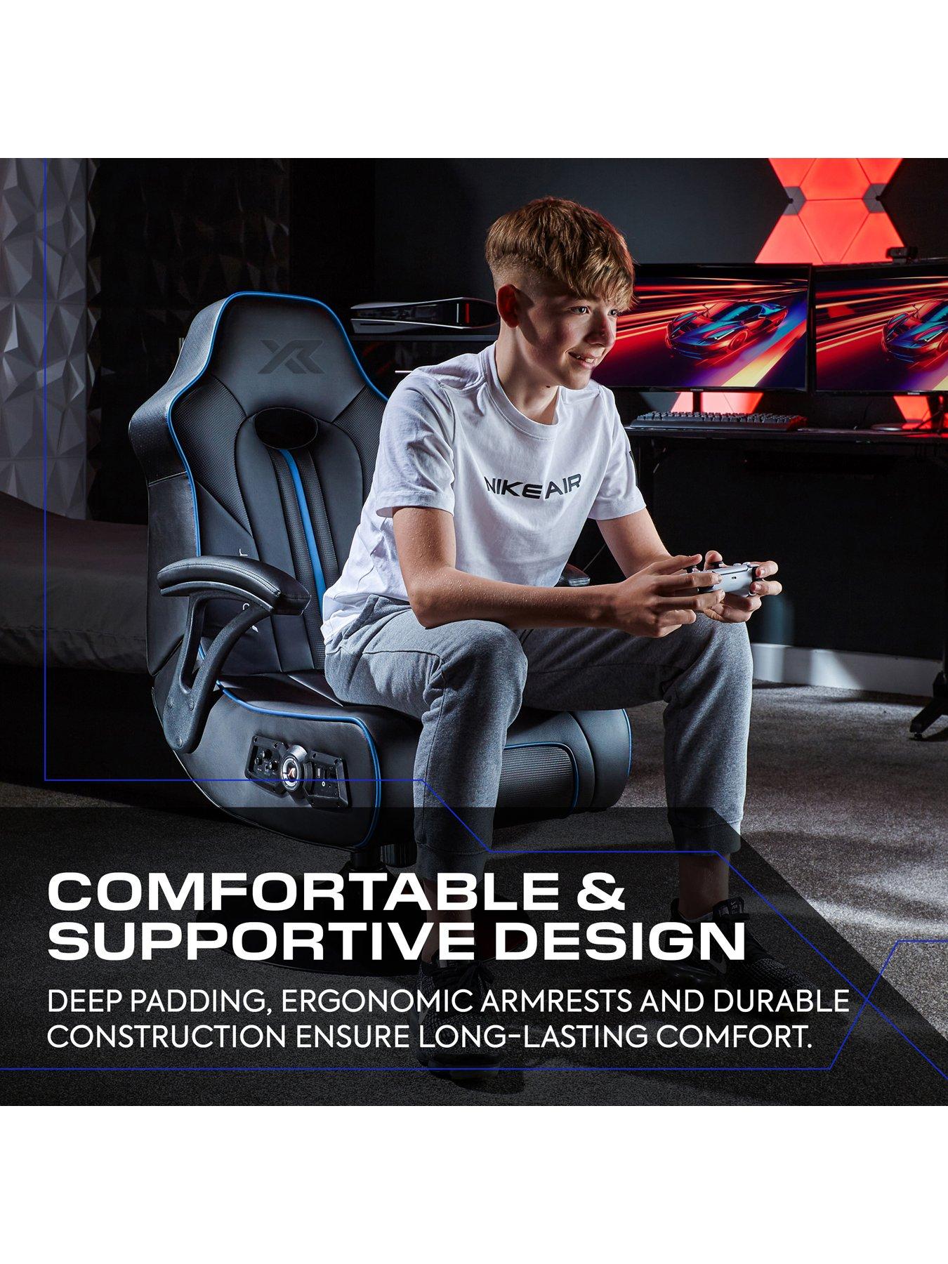 X Rocker Torque 2.1 Bluetooth Pedestal Gaming Chair - Blue | Very