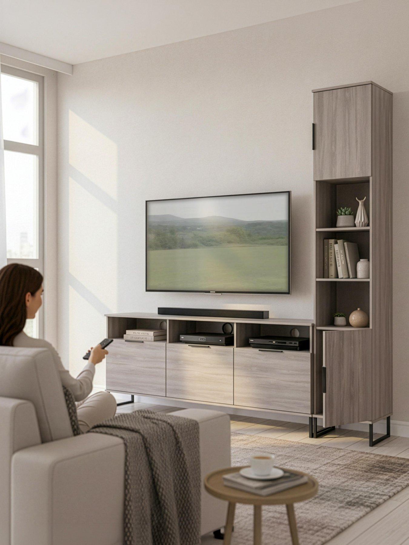 Image 1 of 6 of SWIFT Emerson Right Hand Media Unit Ready Assembled