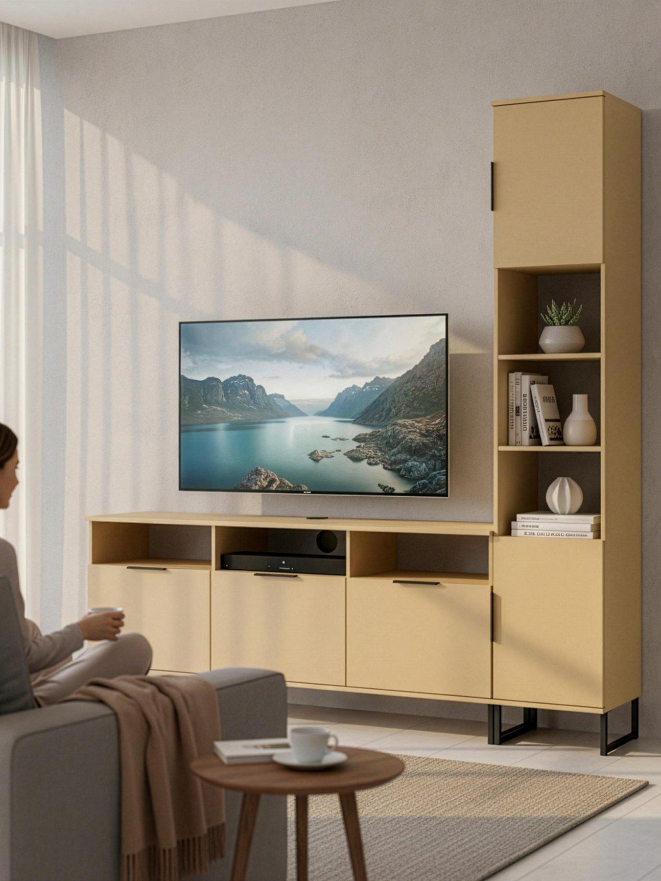 Image 1 of 6 of SWIFT Emerson Right Hand Media Unit Ready Assembled