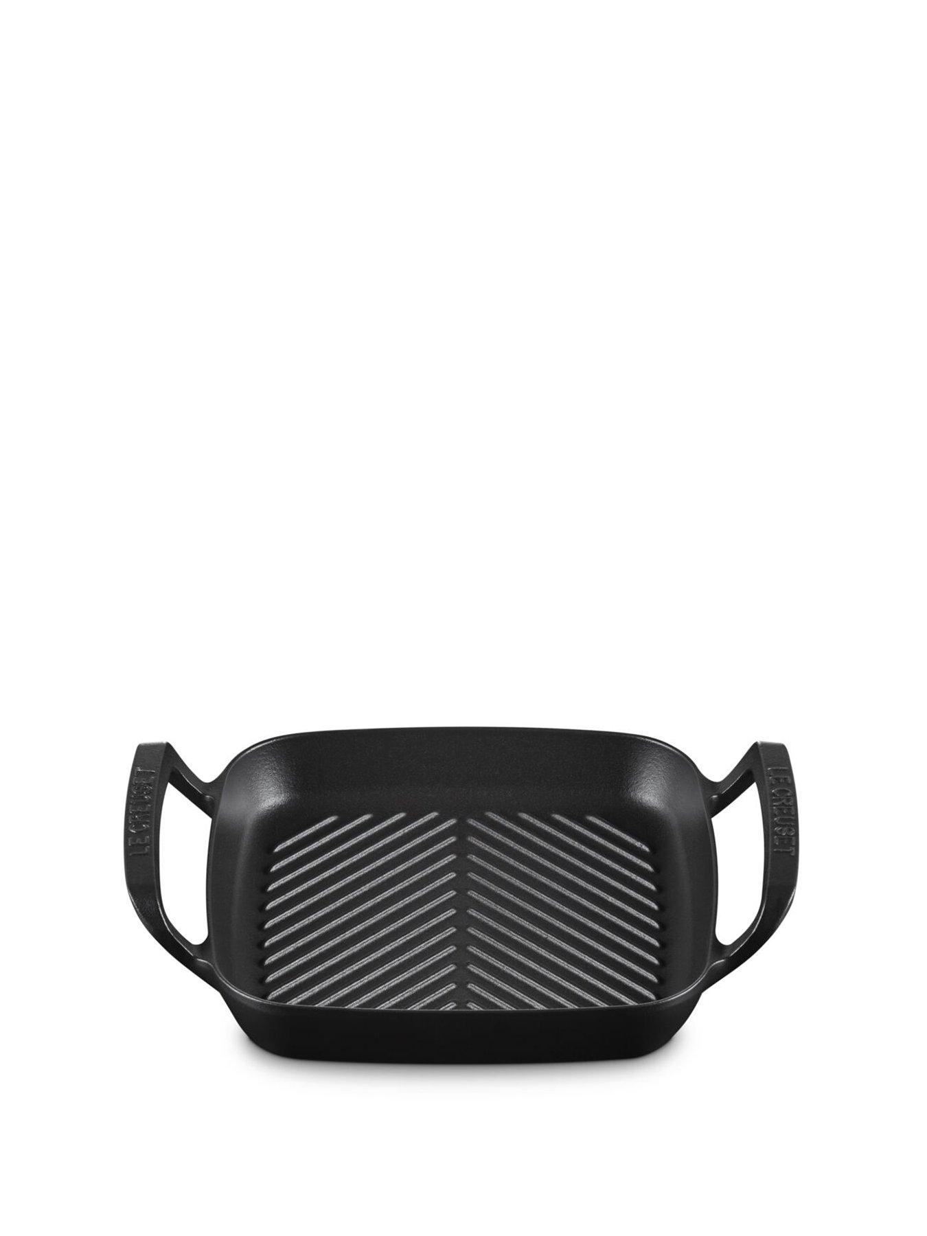 Image 2 of 6 of Le Creuset Cast Iron Bbq Square Grill 26cm Satin Black