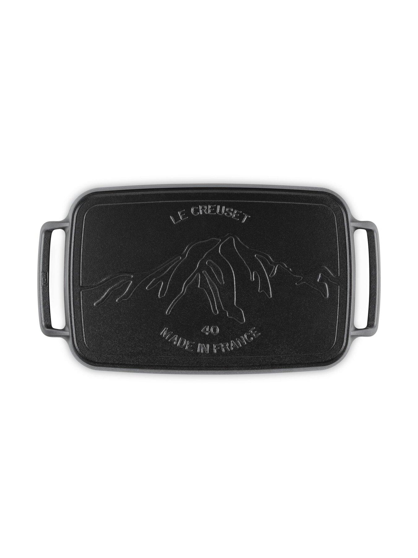 Image 6 of 6 of Le Creuset Cast Iron Bbq Rectangular Griddle 40cm Satin Black