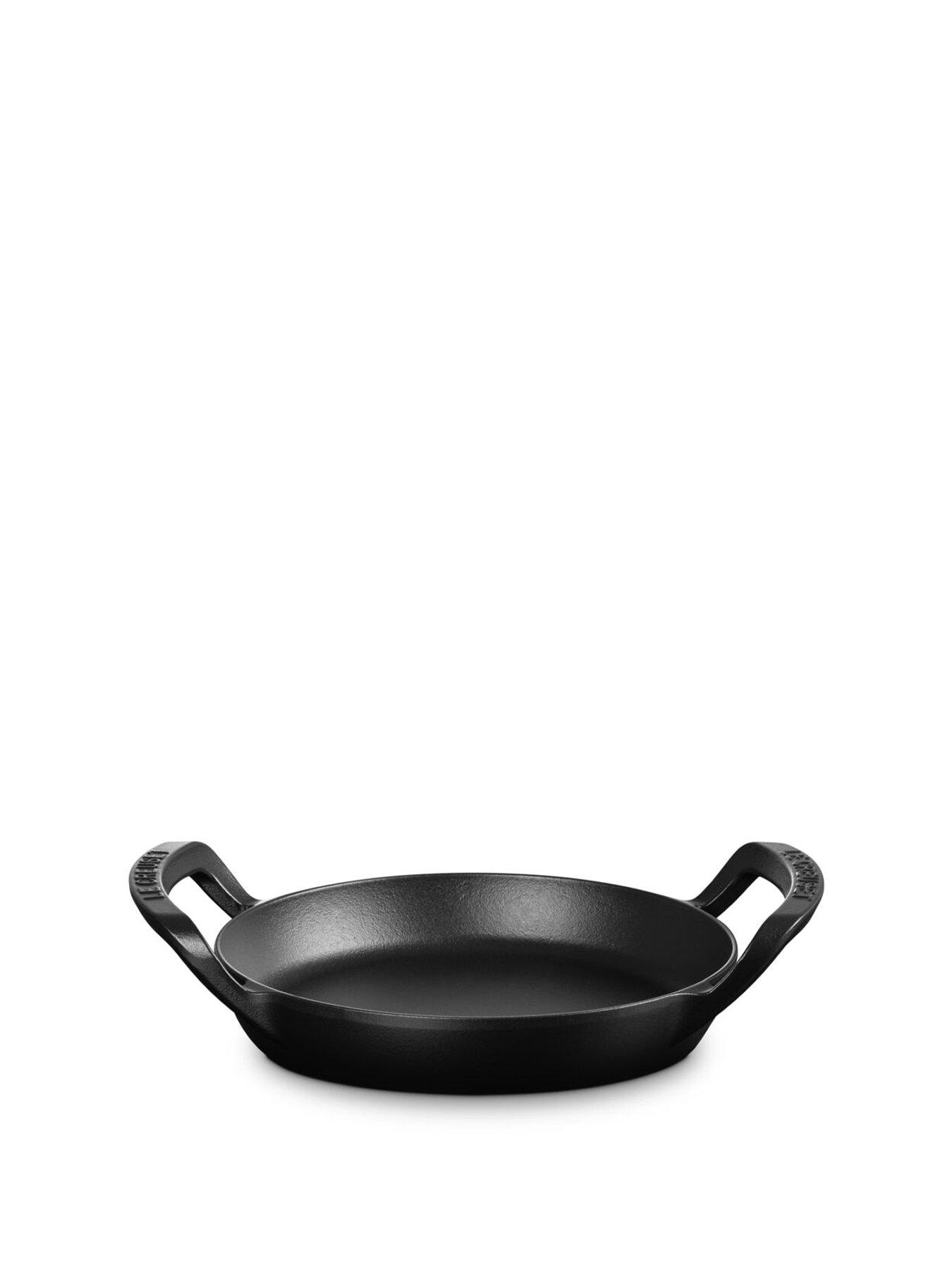 Image 2 of 6 of Le Creuset Cast Iron Bbq Round Skillet 25cm Satin Black