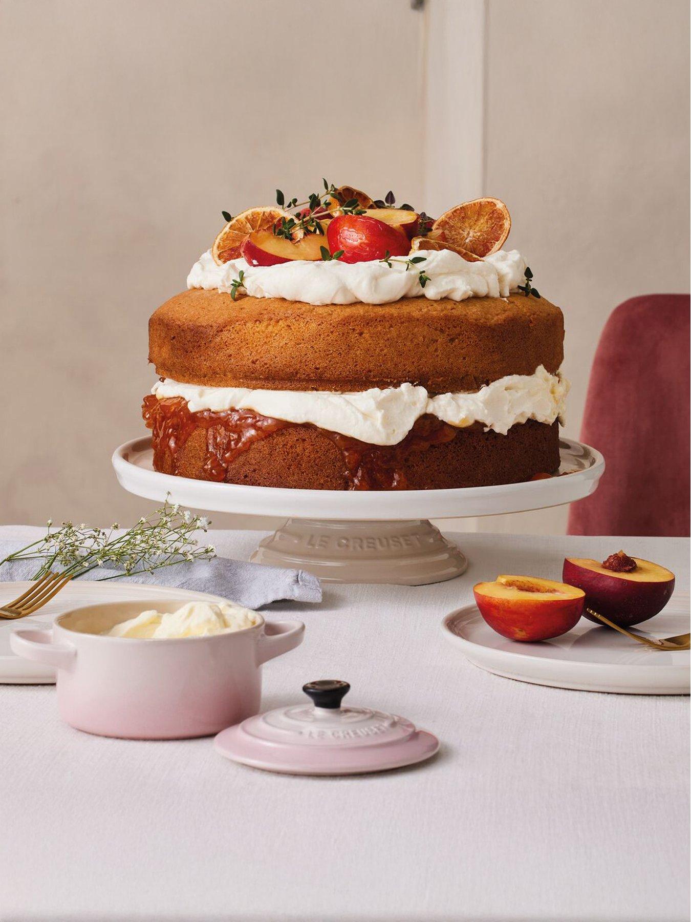 Le Creuset Stoneware Footed Cake Stand Meringue