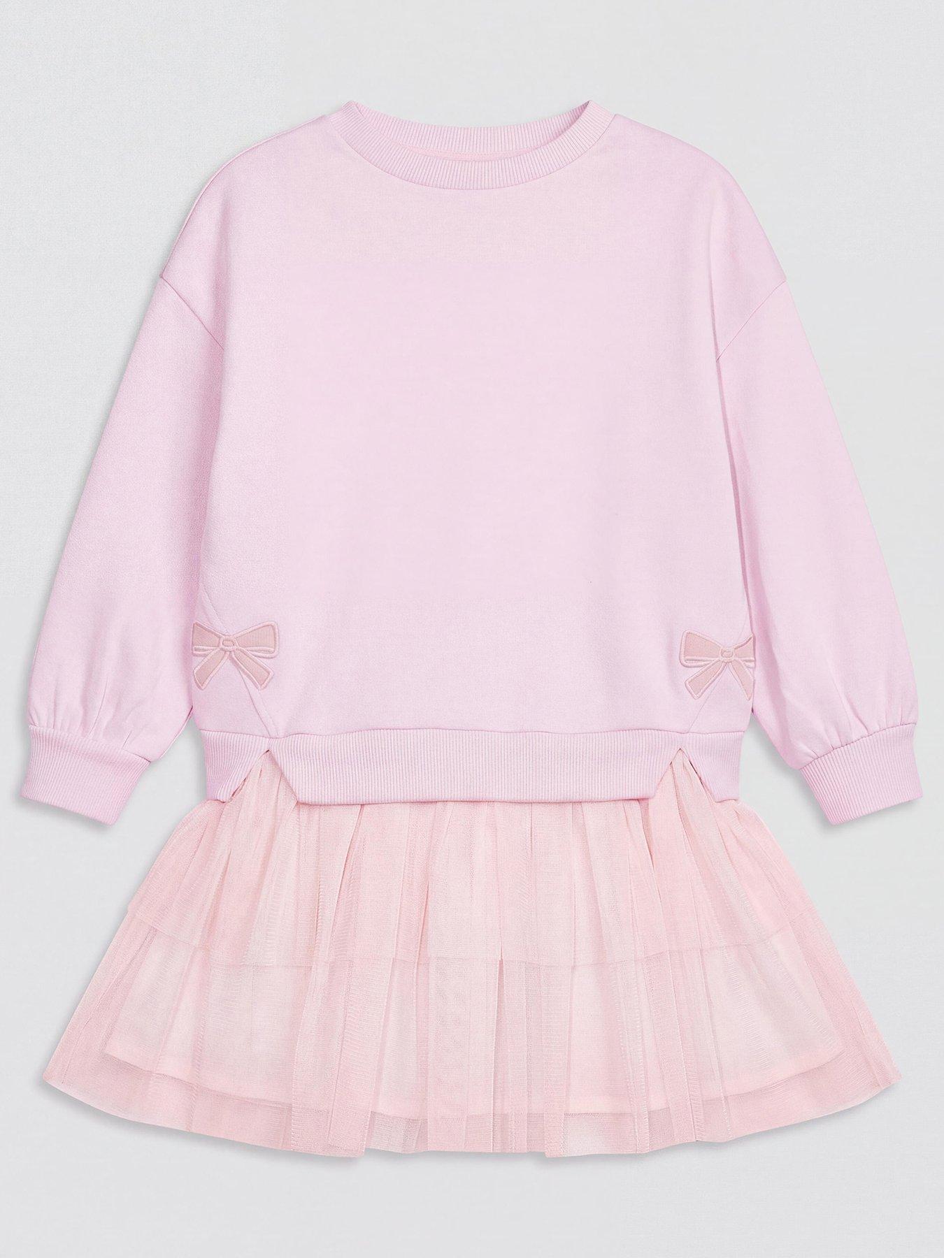 Image 1 of 3 of The Very Collection Girls Sweat Tulle Dress