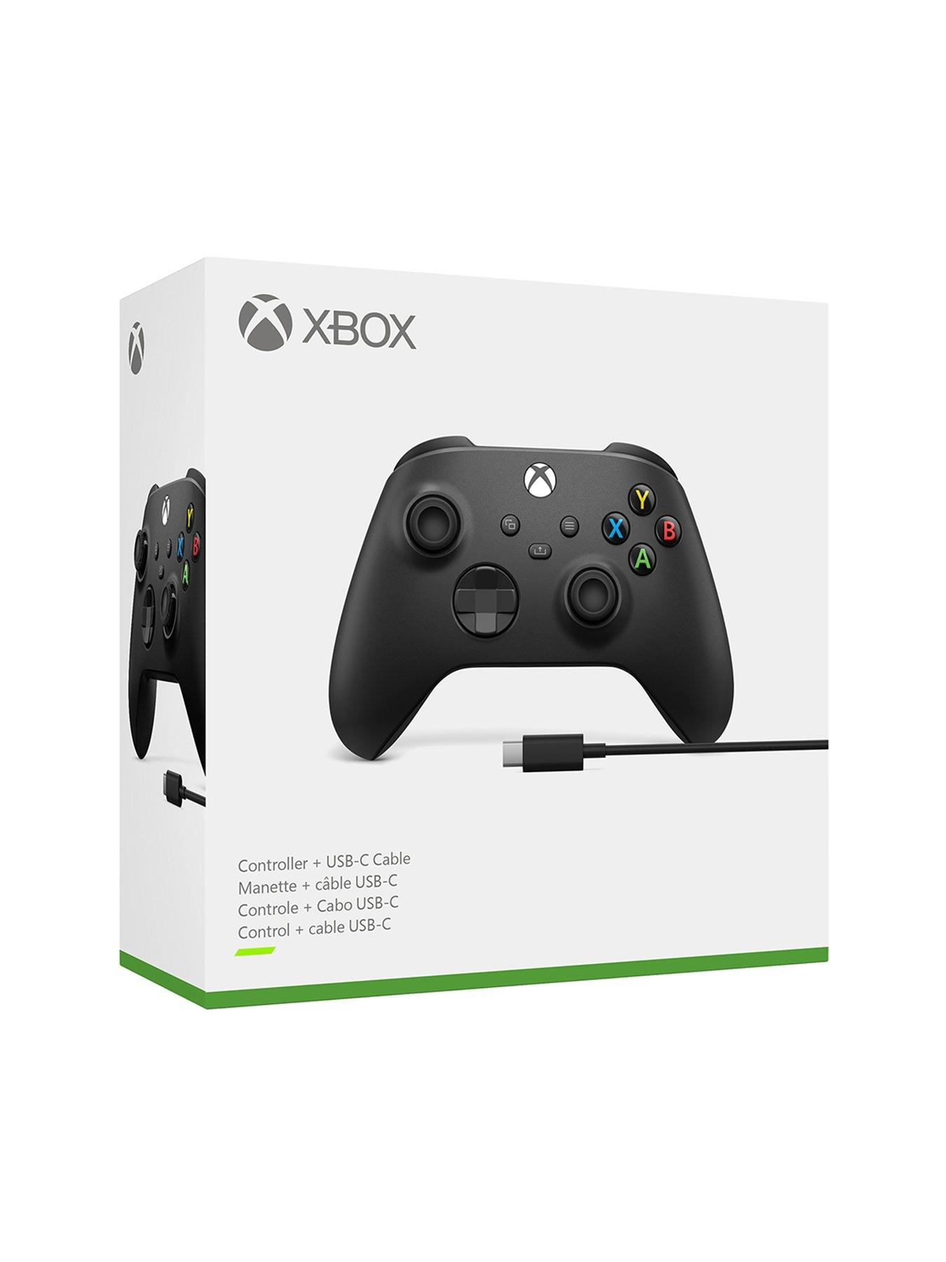 Xbox Wireless Controller + USB-C Cable - Carbon Black for Xbox Series X ...