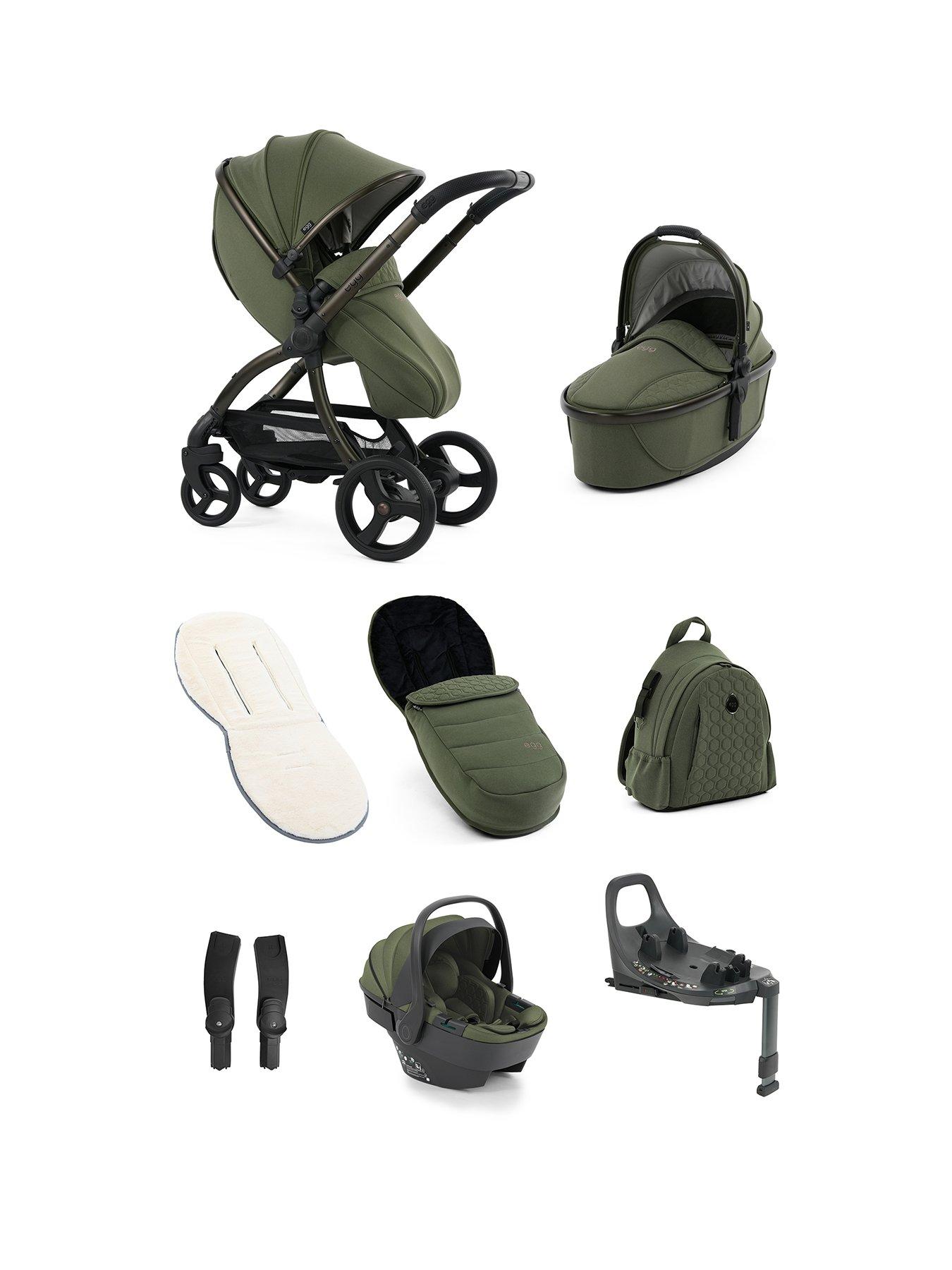 Egg egg3 Luxury Bundle with egg shell Car Seat - Sage