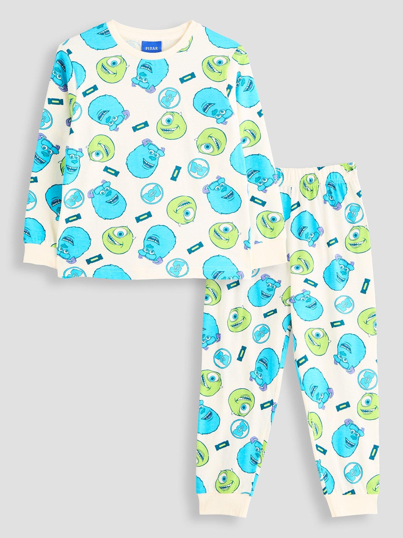 Image 2 of 5 of The Very Collection Boys Disney Pixar 2 Pack Character Print Pyjamas - Grey