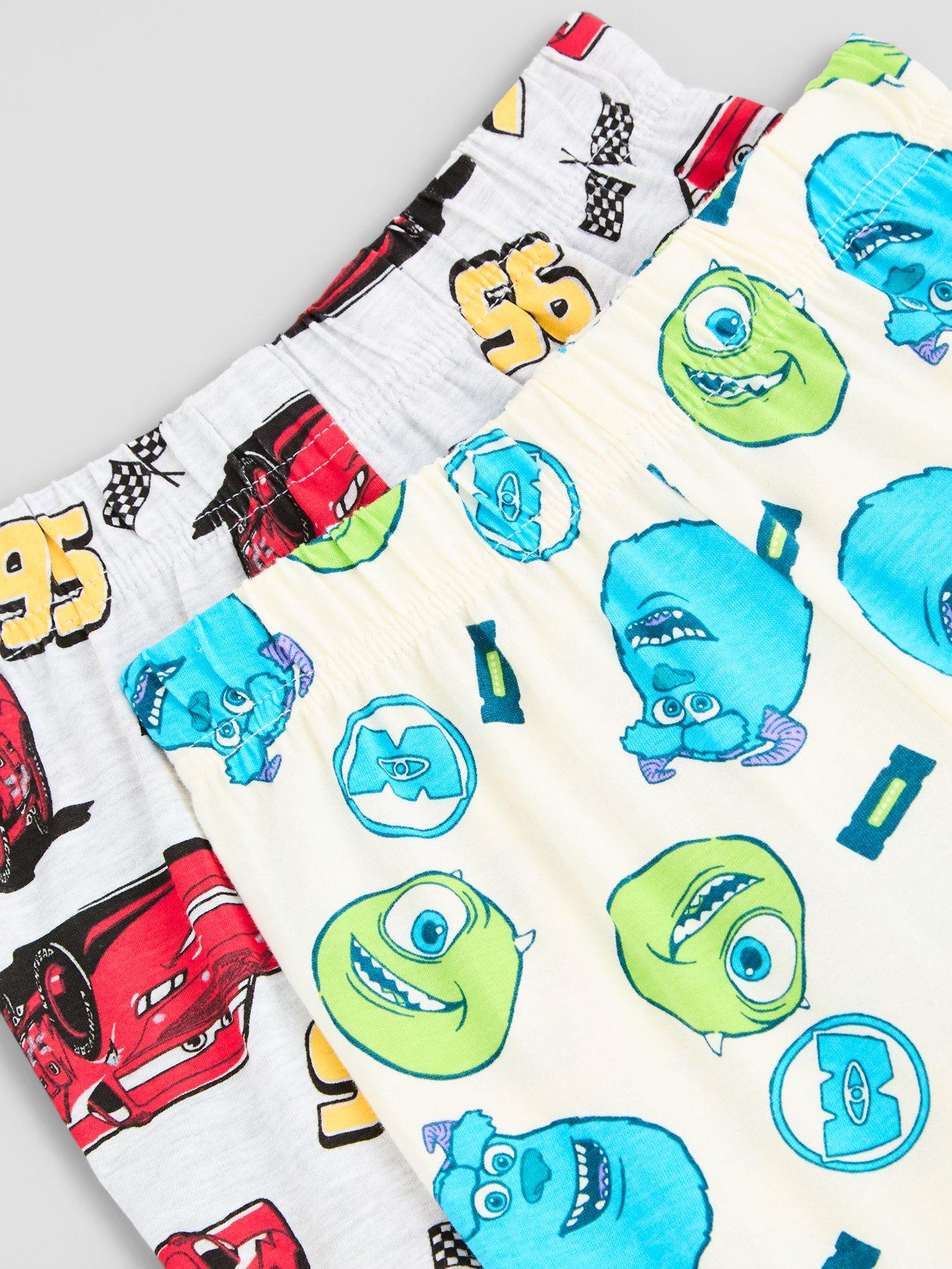 Image 5 of 5 of The Very Collection Boys Disney Pixar 2 Pack Character Print Pyjamas - Grey