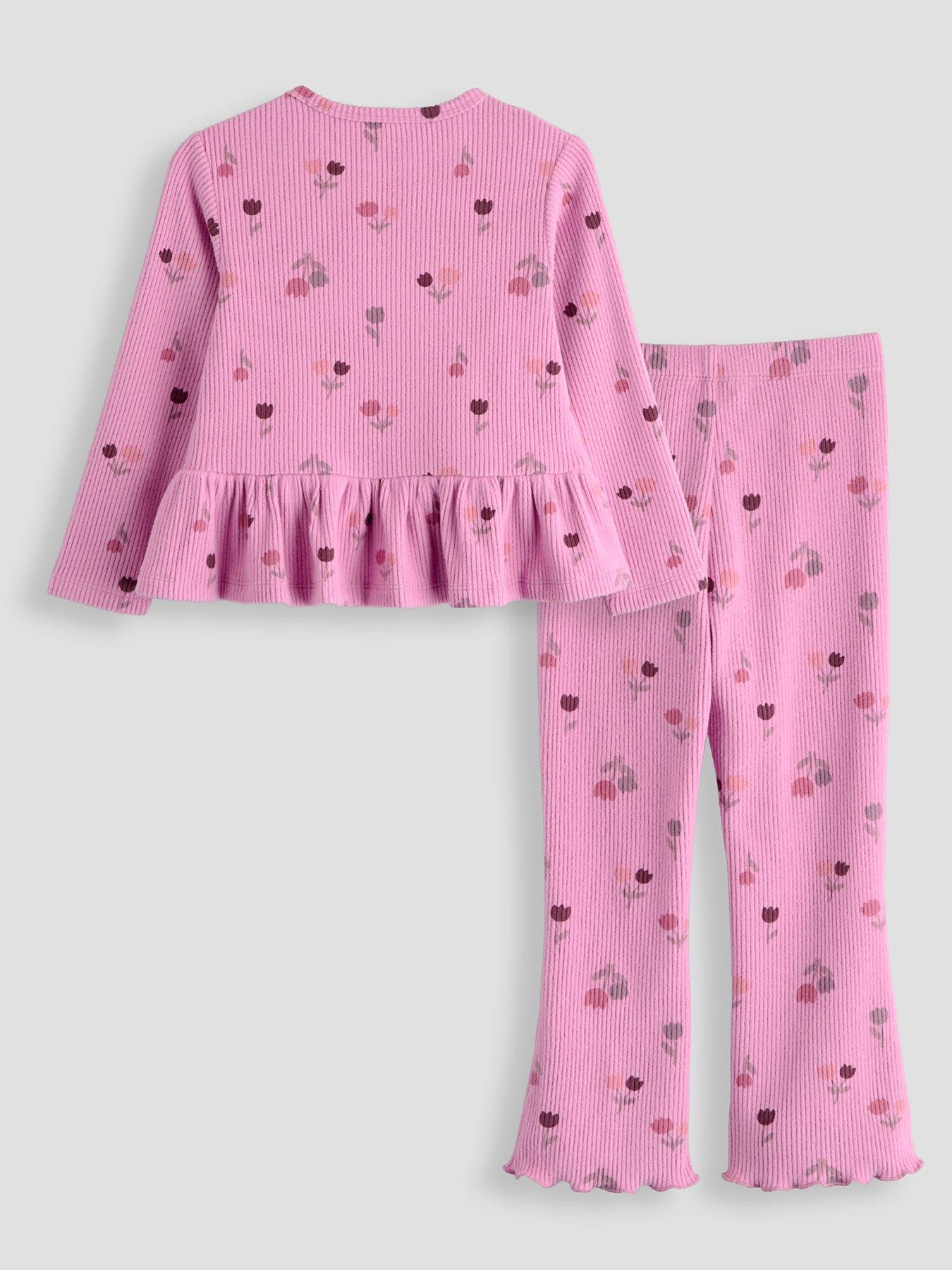 Image 2 of 5 of The Very Collection Girls Soft Touch Floral Peplum Outfit (9 months - 7 years)