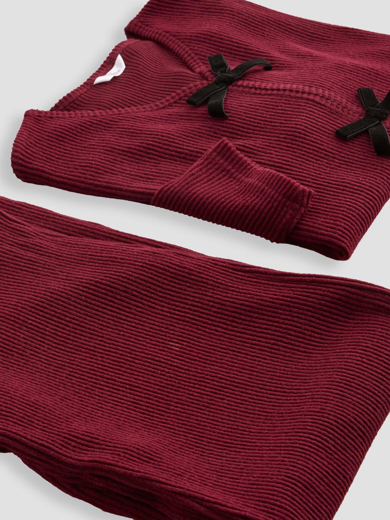 Image 5 of 5 of The Very Collection Girls Soft Touch Bow Front Wide Leg Co-ord Set - Red