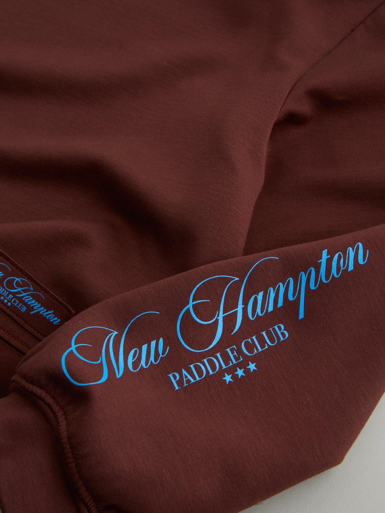 Image 3 of 5 of The Very Collection Girls Contrast Slogan Wide Leg Outfit - Brown