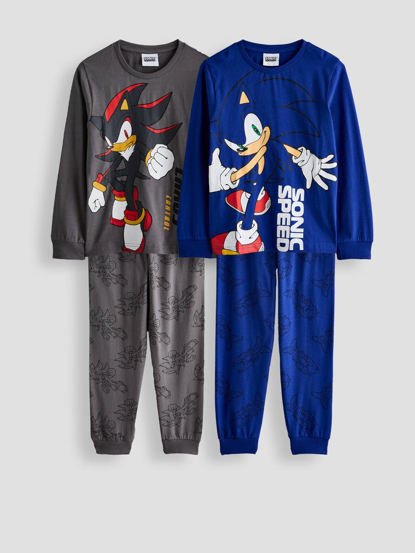 Image 1 of 4 of The Very Collection 2 Pack Sonic &amp; Shadow Pyjamas - Blue/Grey