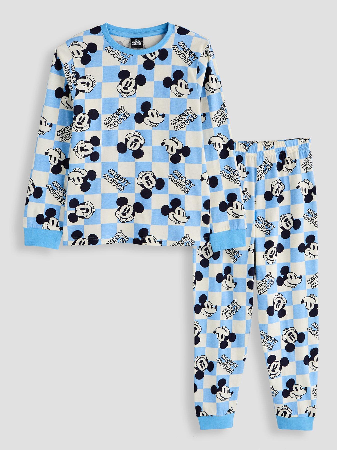 Image 2 of 5 of The Very Collection Boys 2 Pack Mickey Mouse Pyjamas - Blue