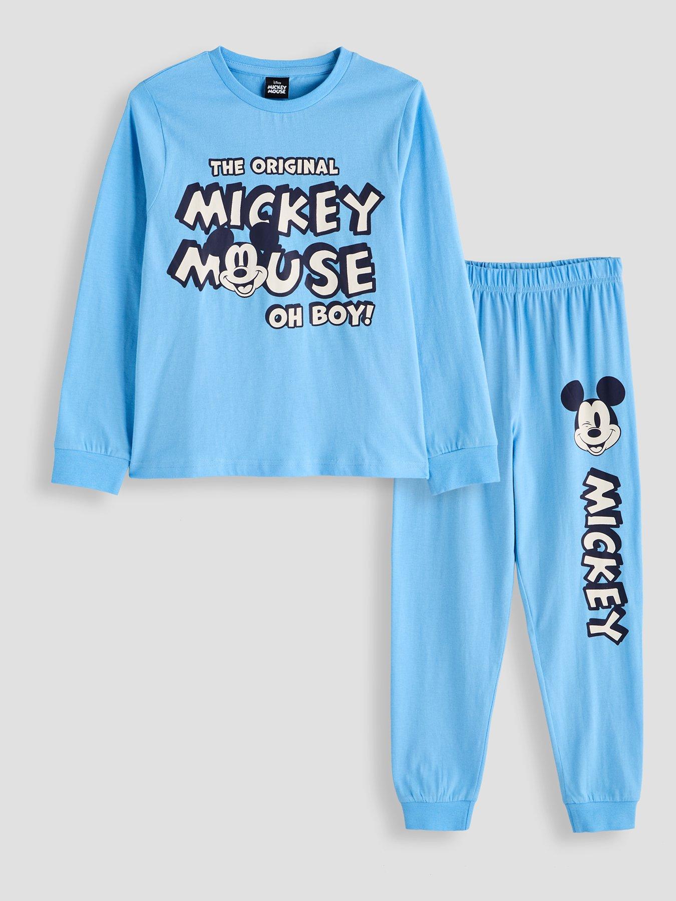 Image 3 of 5 of The Very Collection Boys 2 Pack Mickey Mouse Pyjamas - Blue