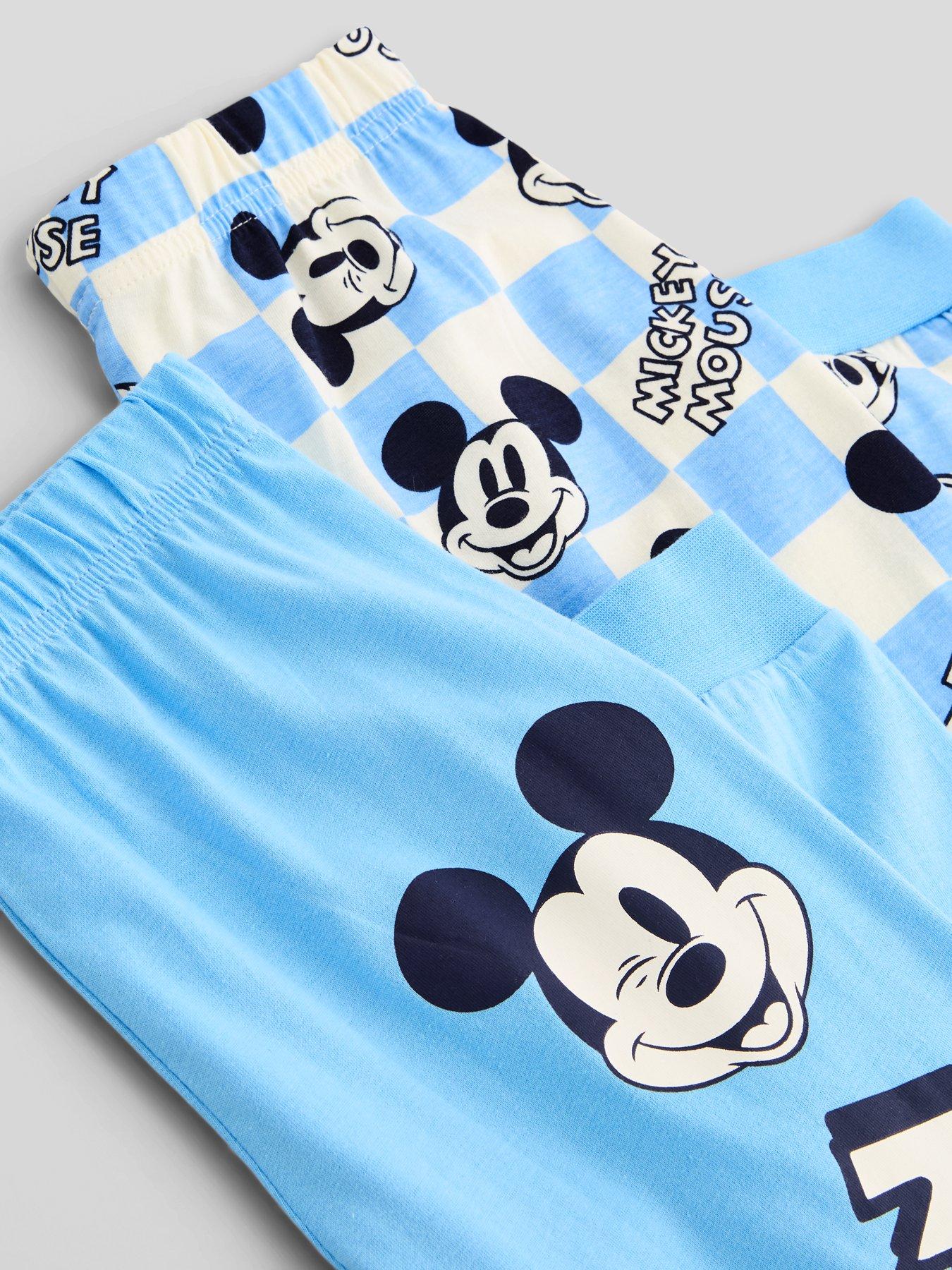 Image 5 of 5 of The Very Collection Boys 2 Pack Mickey Mouse Pyjamas - Blue