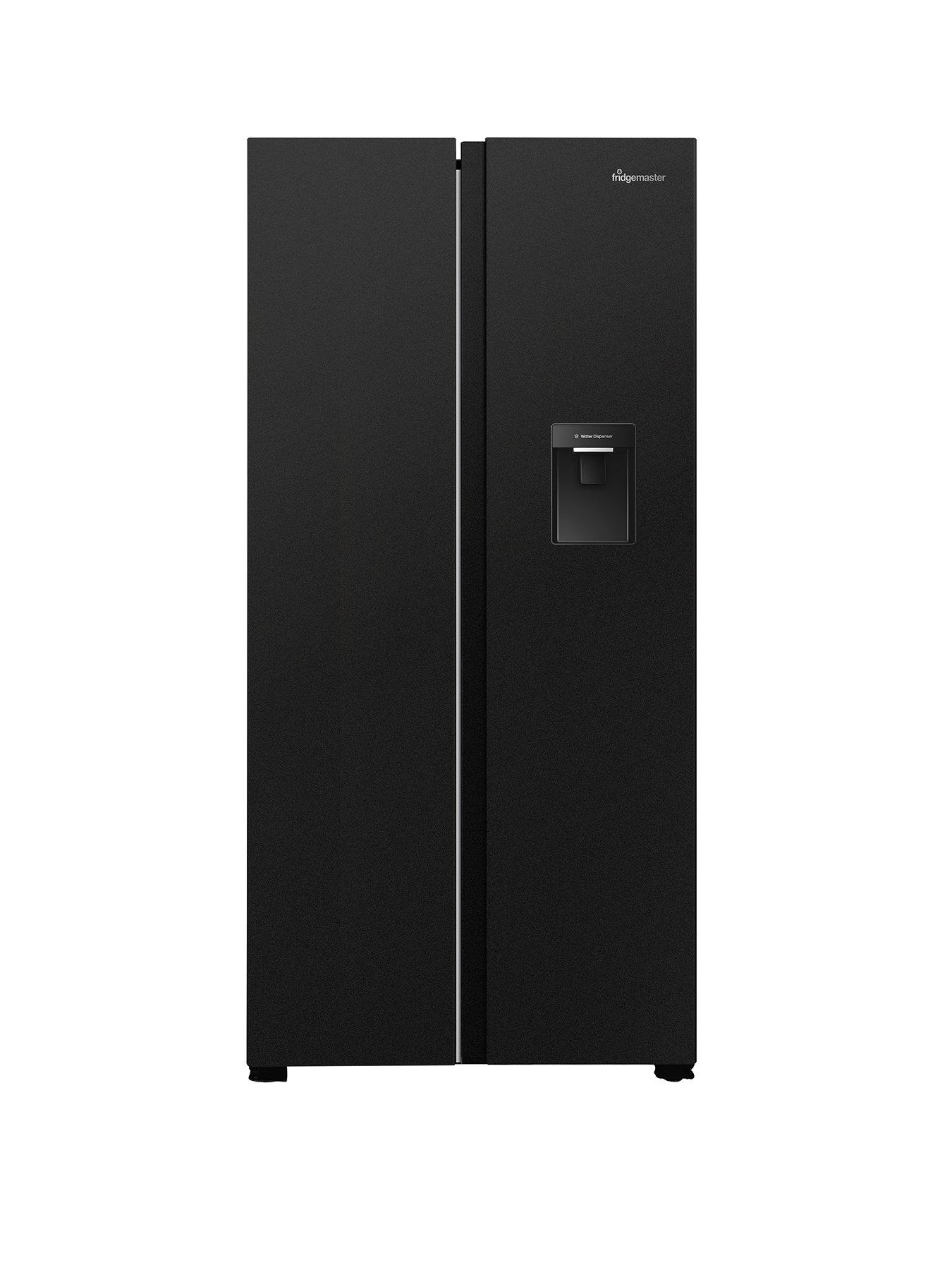 Fridgemaster MS83430DEB1 Total No Frost American Fridge Freezer - Black - E Rated