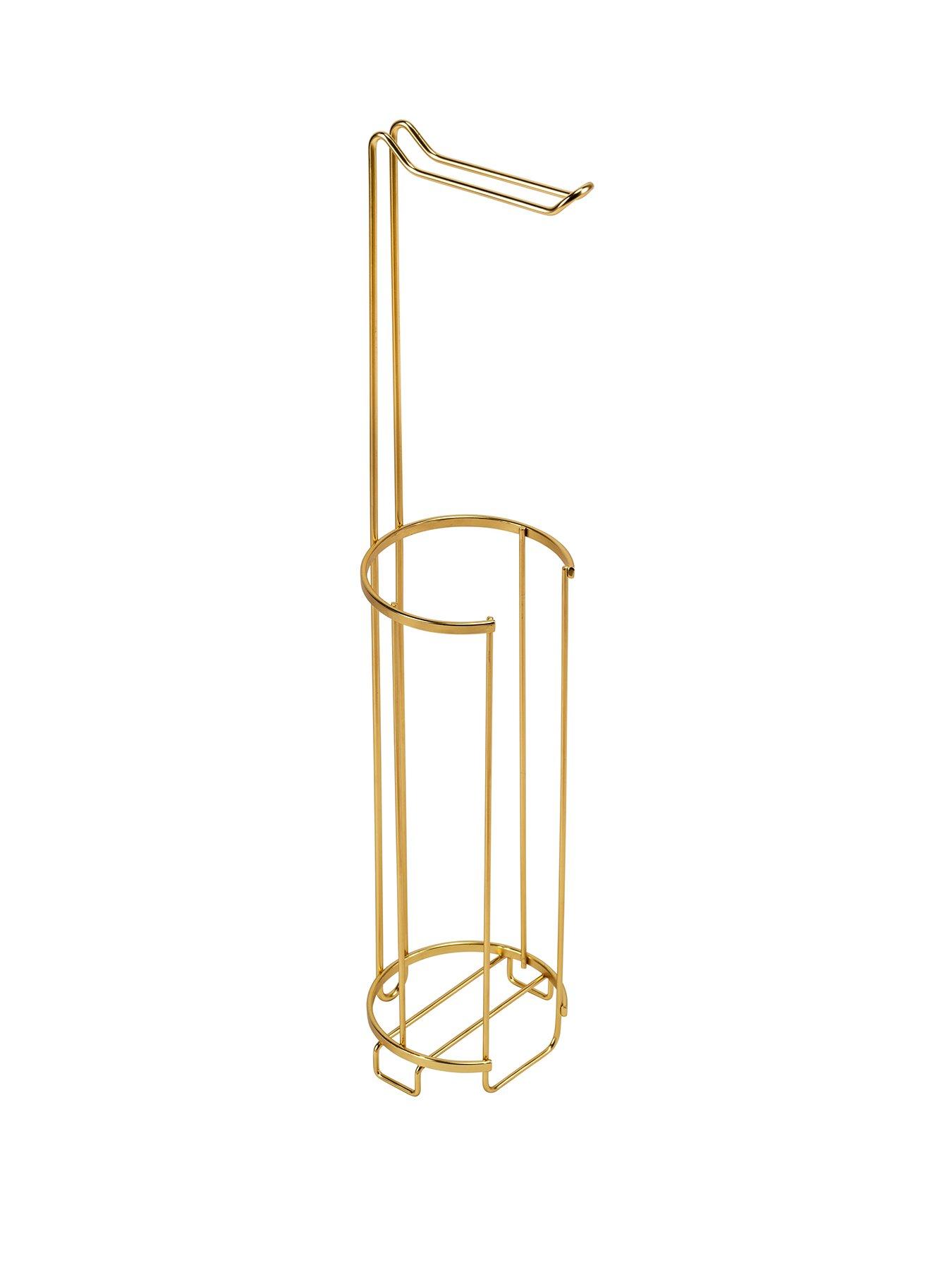 Croydex Gold Freestanding Toilet Roll Holder