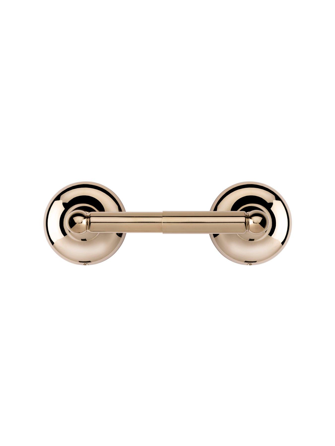 Image 3 of 4 of Croydex Flexi-fix Grosvenor Gold Spindle Toilet Roll Holder